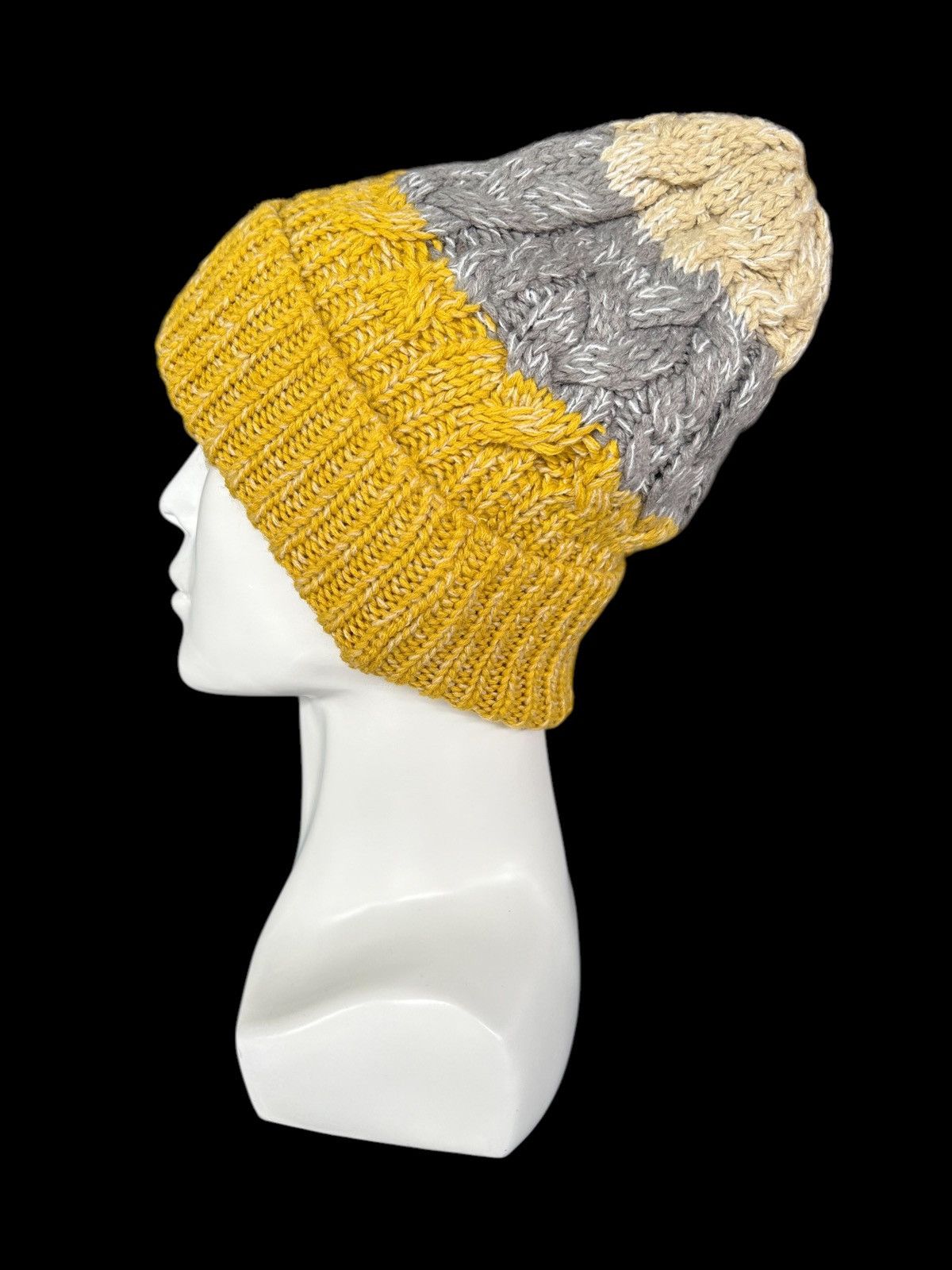 Japanese Brand × Kapital × Vintage Crochet Knitted Japanese Style Beanie Hats Rare 🎌☠️☠️ Size ONE SIZE - 2 Thumbnail
