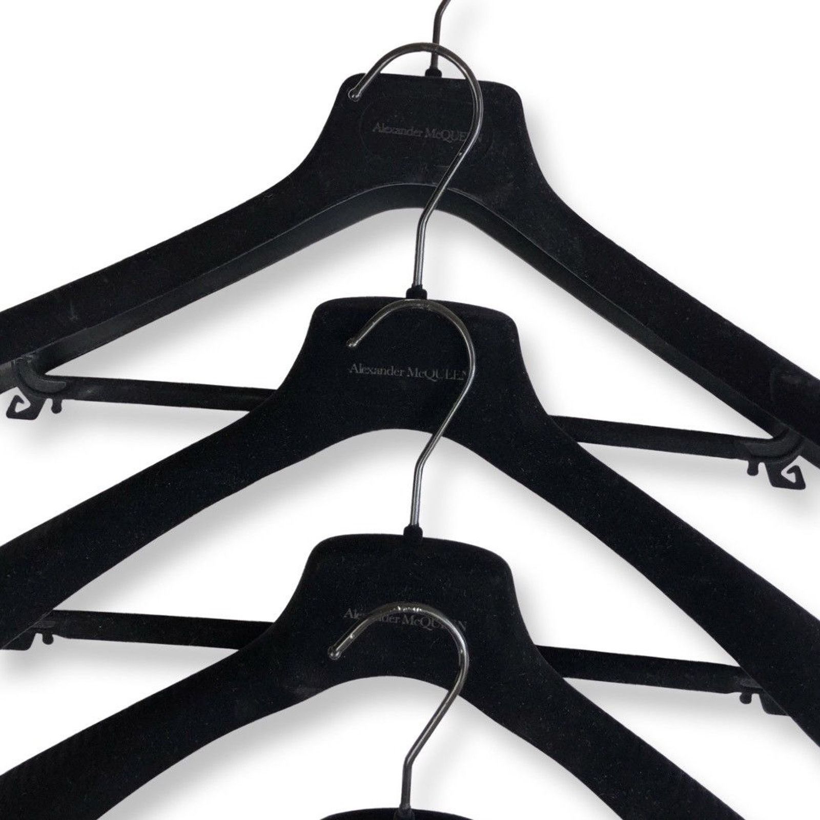 Alexander McQueen Alexander McQueen Logo Velour Hangers Size ONE SIZE - 4 Thumbnail