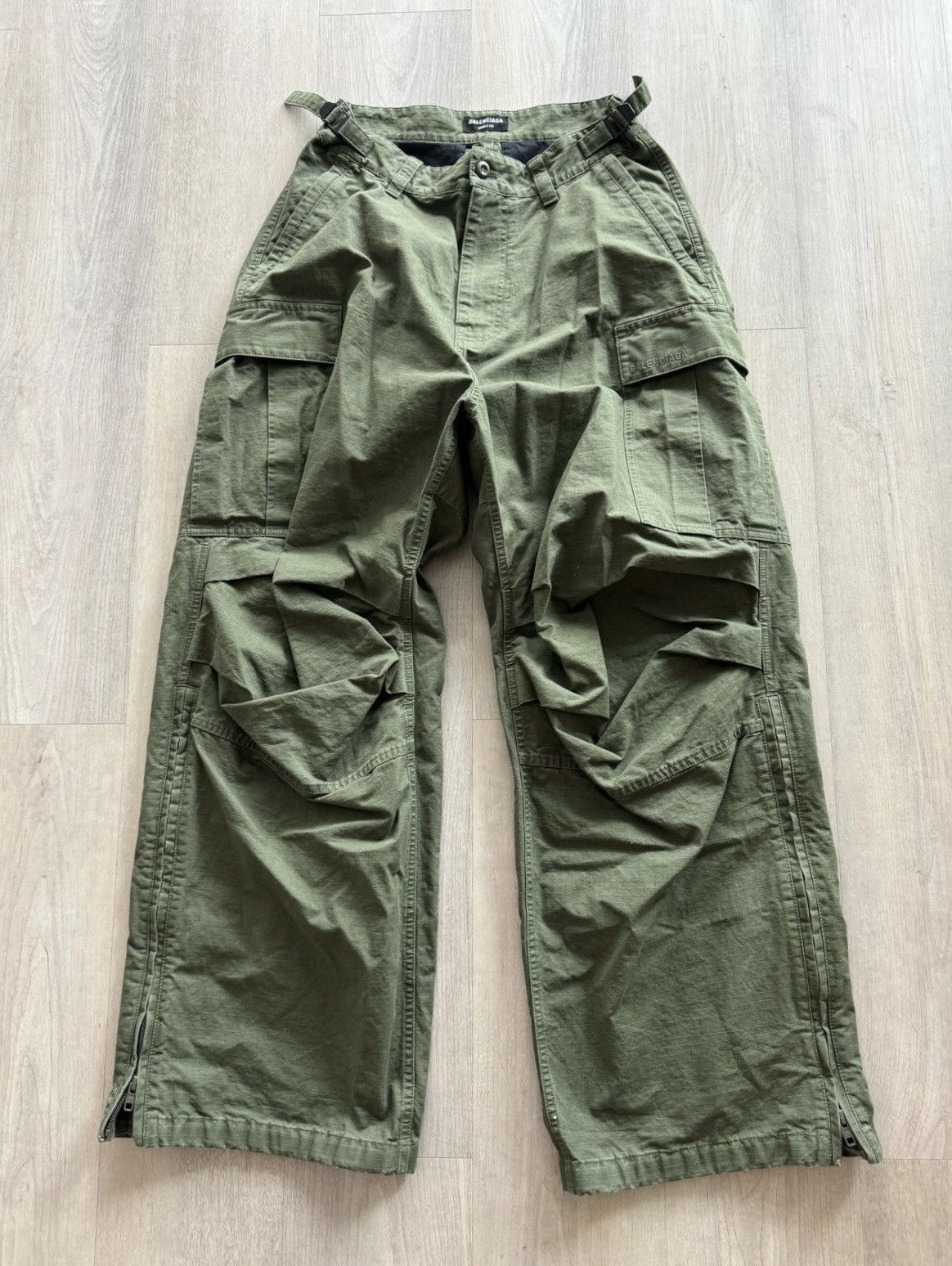 image of Balenciaga The Lost Tape Pulled Cargo in Khaki, Men's (Size 30)