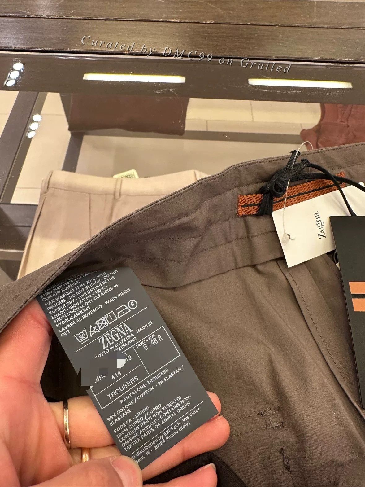 Ermenegildo Zegna Zegna Brown Men's Discount Shorts Size US 32 / EU 48 - 9 Thumbnail