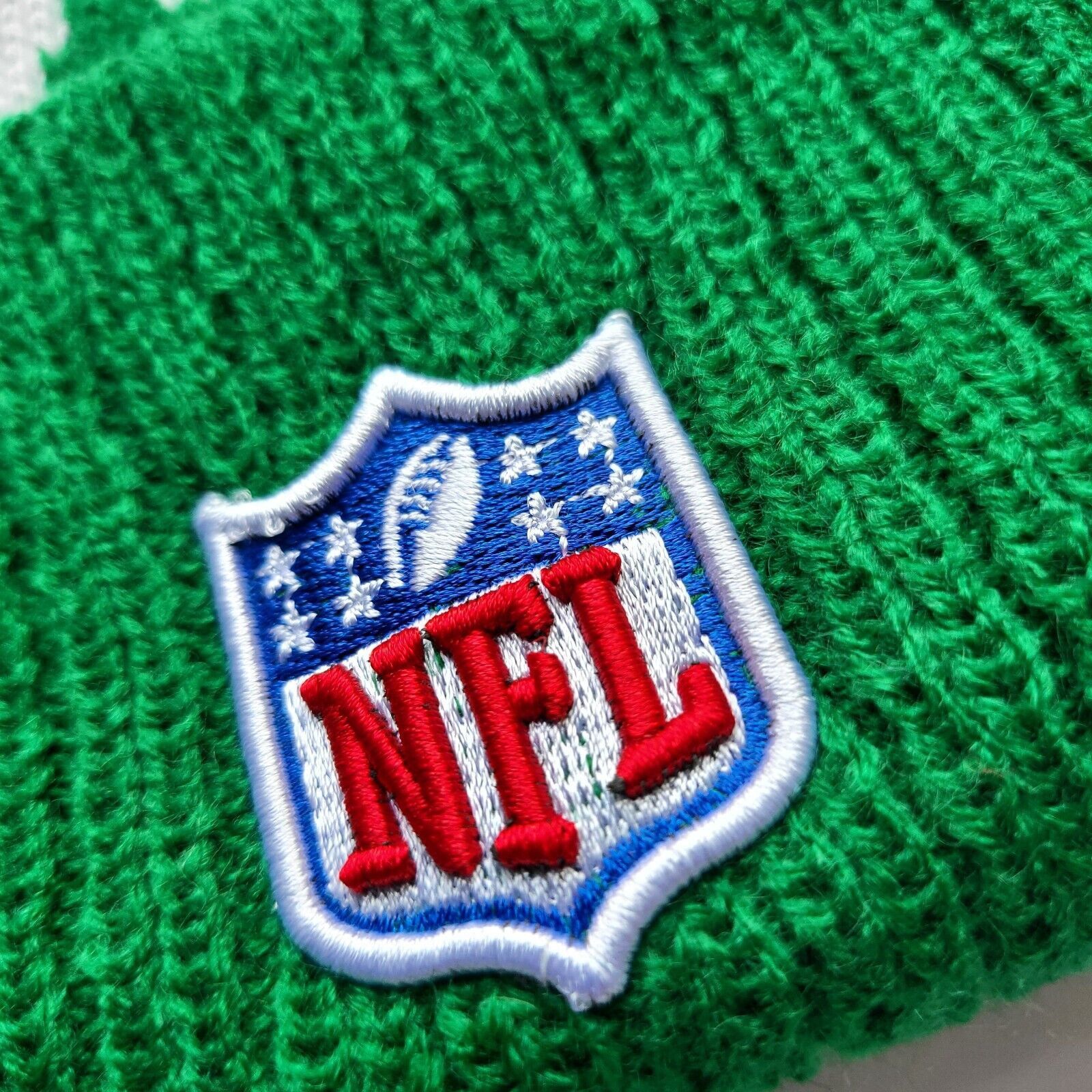 Other NWT New York Jets Initial Sports Knit Pom Beanie Fleece OSFA Size ONE SIZE - 5 Thumbnail