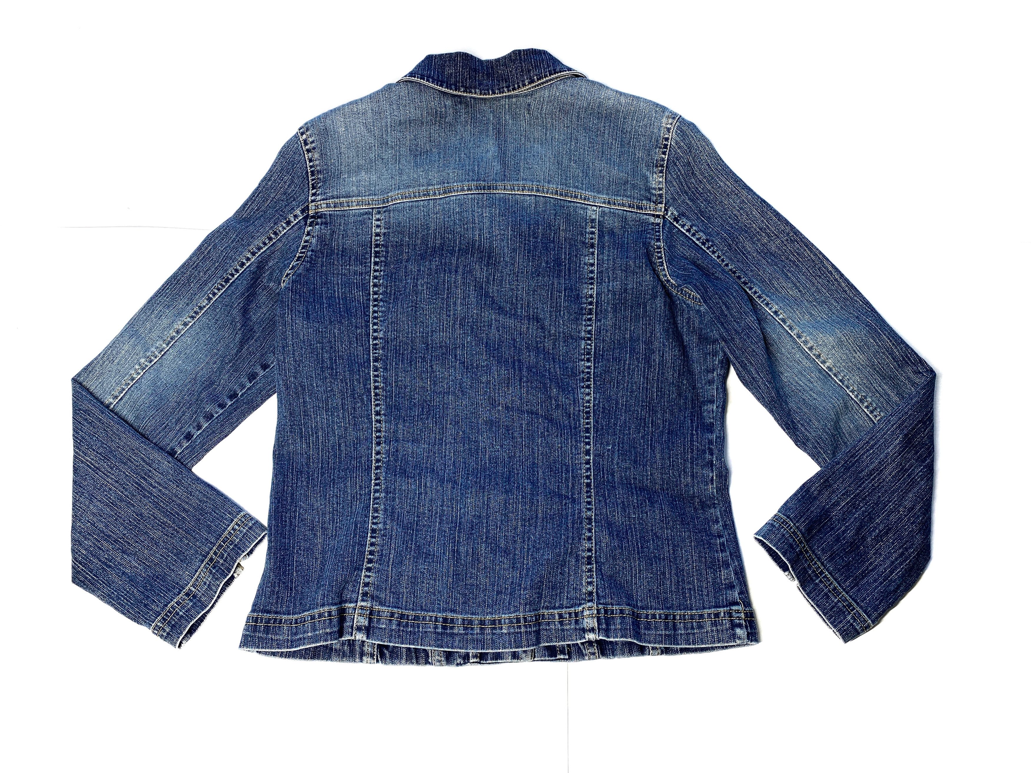 Other Woman casual denim jean blue distressed jacket blaizer L Size L / US 10 / IT 46 - 2 Thumbnail