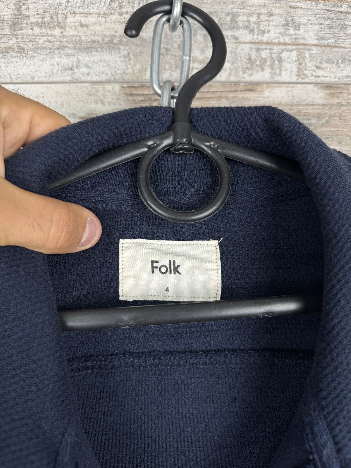 Folk Mens Folk 1/3 zip sweatshirt luxury navy hoodie polos Size US XL / EU 56 / 4 - 7 Thumbnail