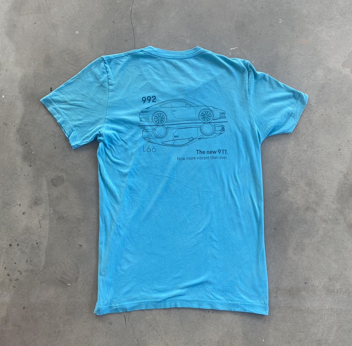 Porsche Design × Vintage PORSCHE 911 MIAMI BLUE PROMO TEE Size US S / EU 44-46 / 1 - 5 Thumbnail
