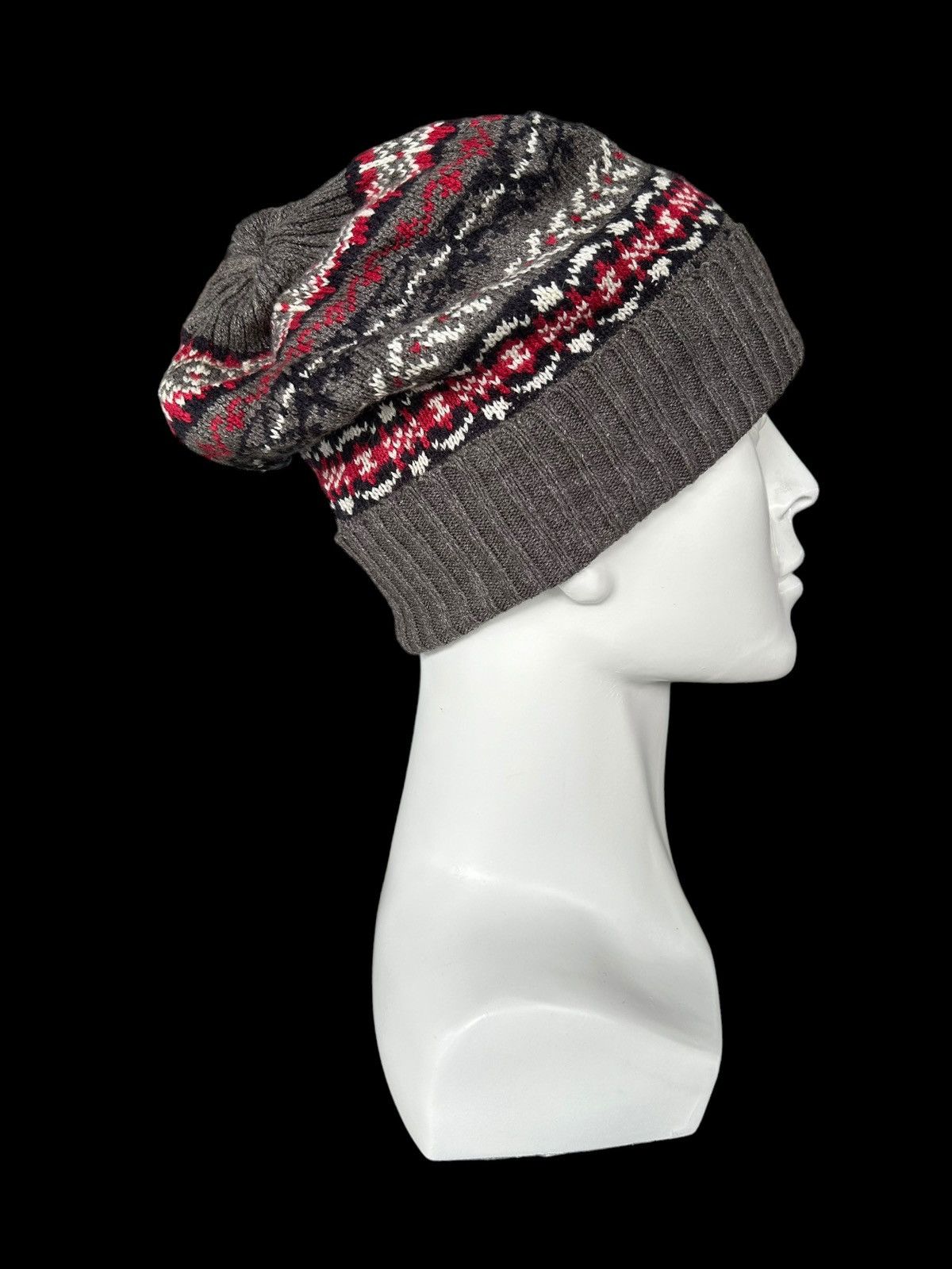 Japanese Brand × Kapital × Vintage Japanese Brand Uniqlo Beanie Hats nice design 🎌 Size ONE SIZE - 1 Thumbnail