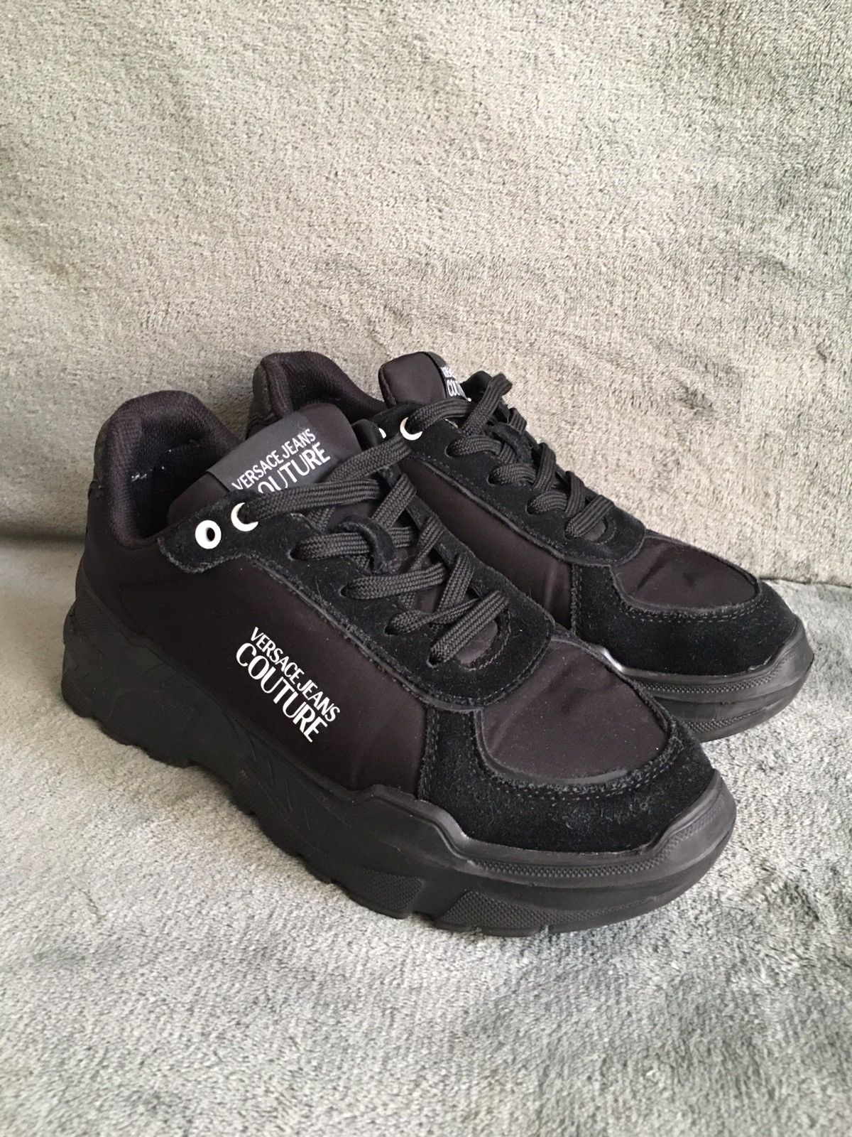 Versace × Versace Jeans Couture Versace Jeans Couture Black Sneakers EU 38 US 6 Size US 6 / IT 36 - 3 Thumbnail