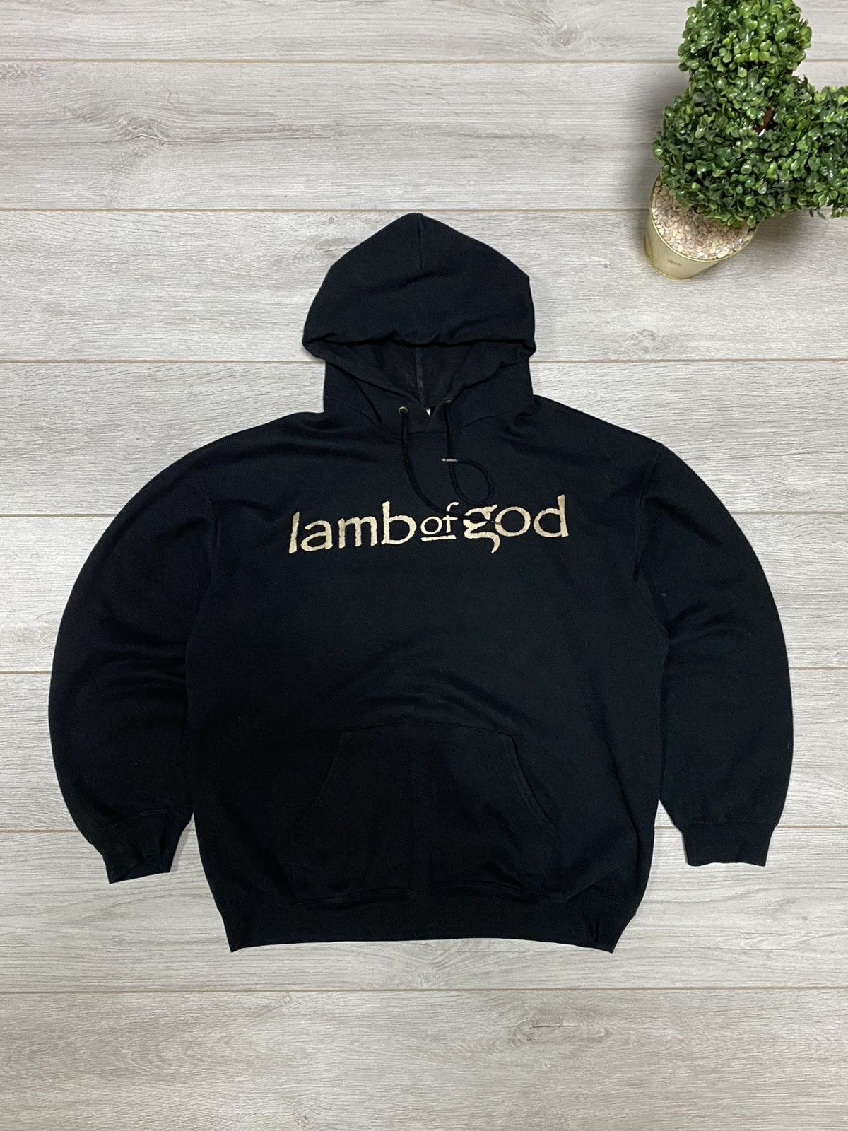 Band Tees Lamb of God vintage hoodie fruit of the loom faded eb0 Size US L / EU 52-54 / 3 - 2 Thumbnail