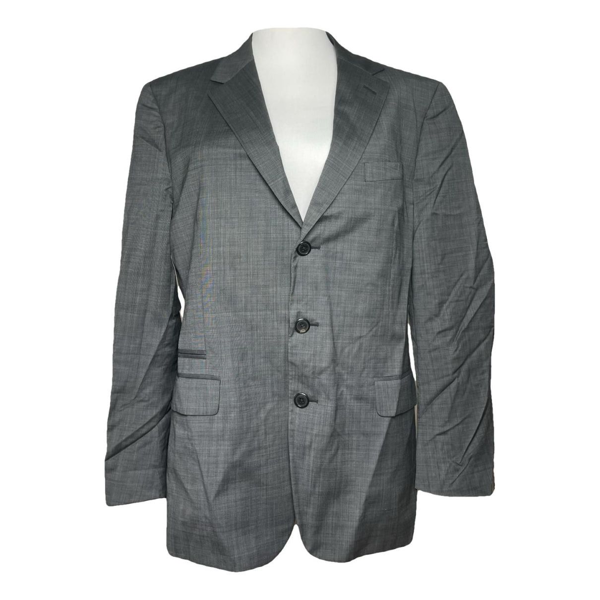 Prada Black Wool Suit Size L / US 10 / IT 46 - 1 Thumbnail