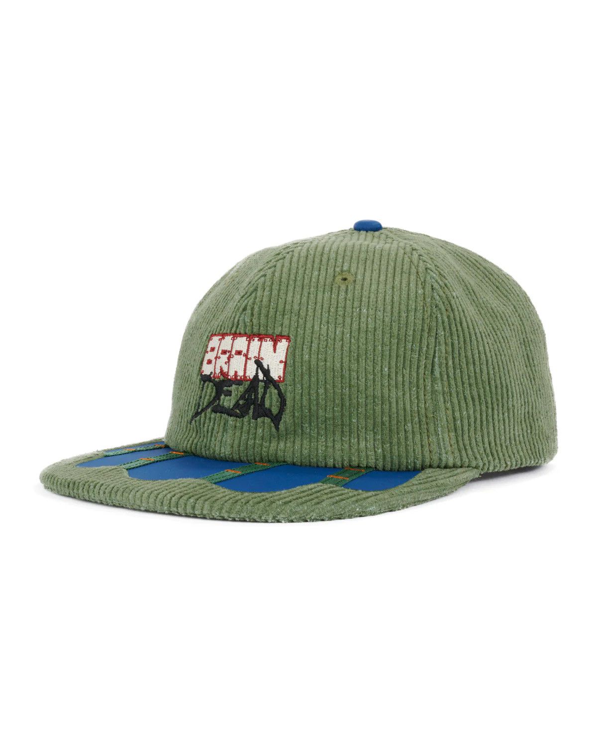 Brain Dead Brain Dead Sludge Twill 6 Panel Hat Cap Corduroy Green NEW Size ONE SIZE - 3 Thumbnail