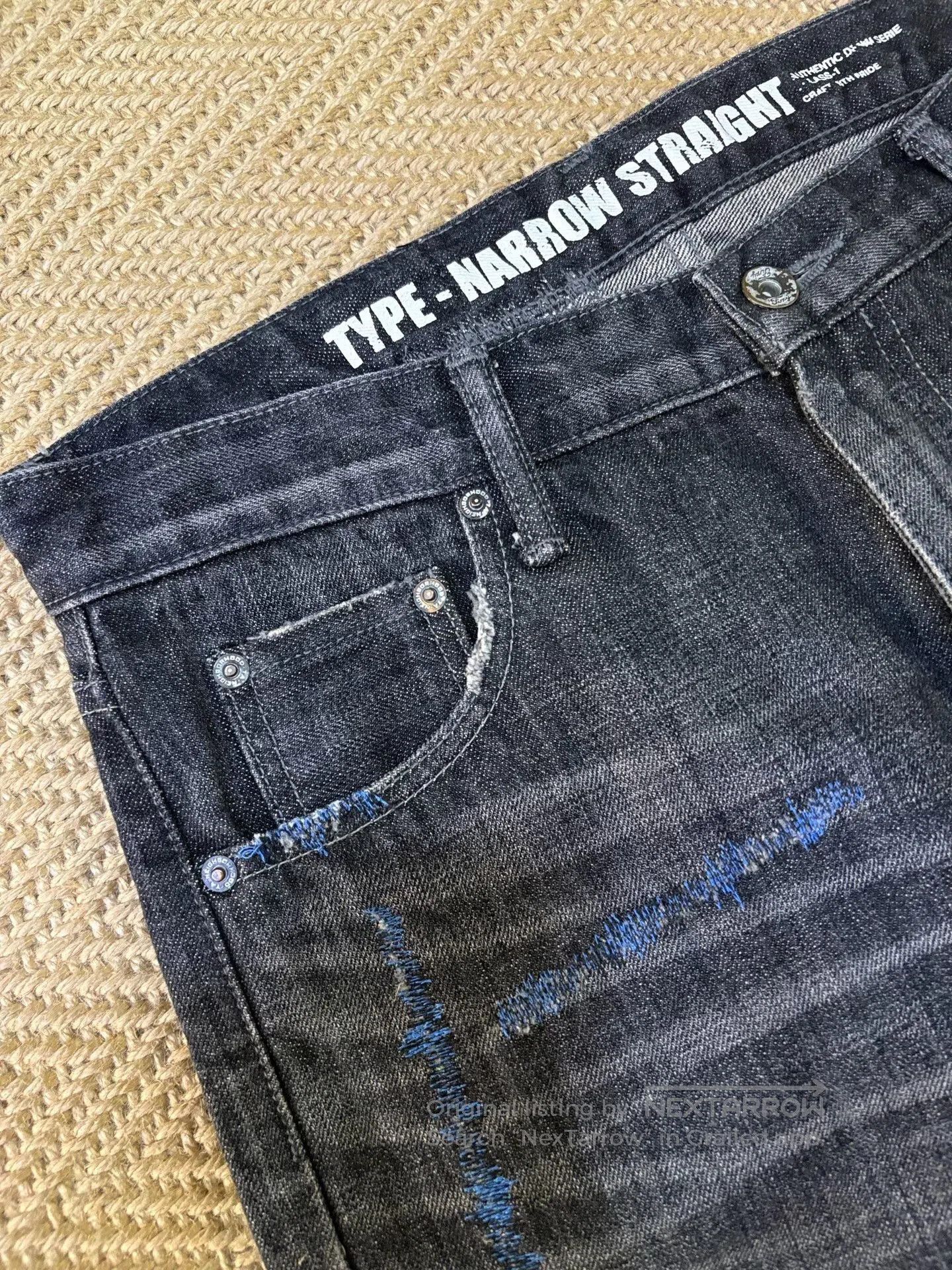 Neighborhood Neighborhood Blue Knife Cut Denim Pants. Size US 42 / EU 58 - 4 Thumbnail