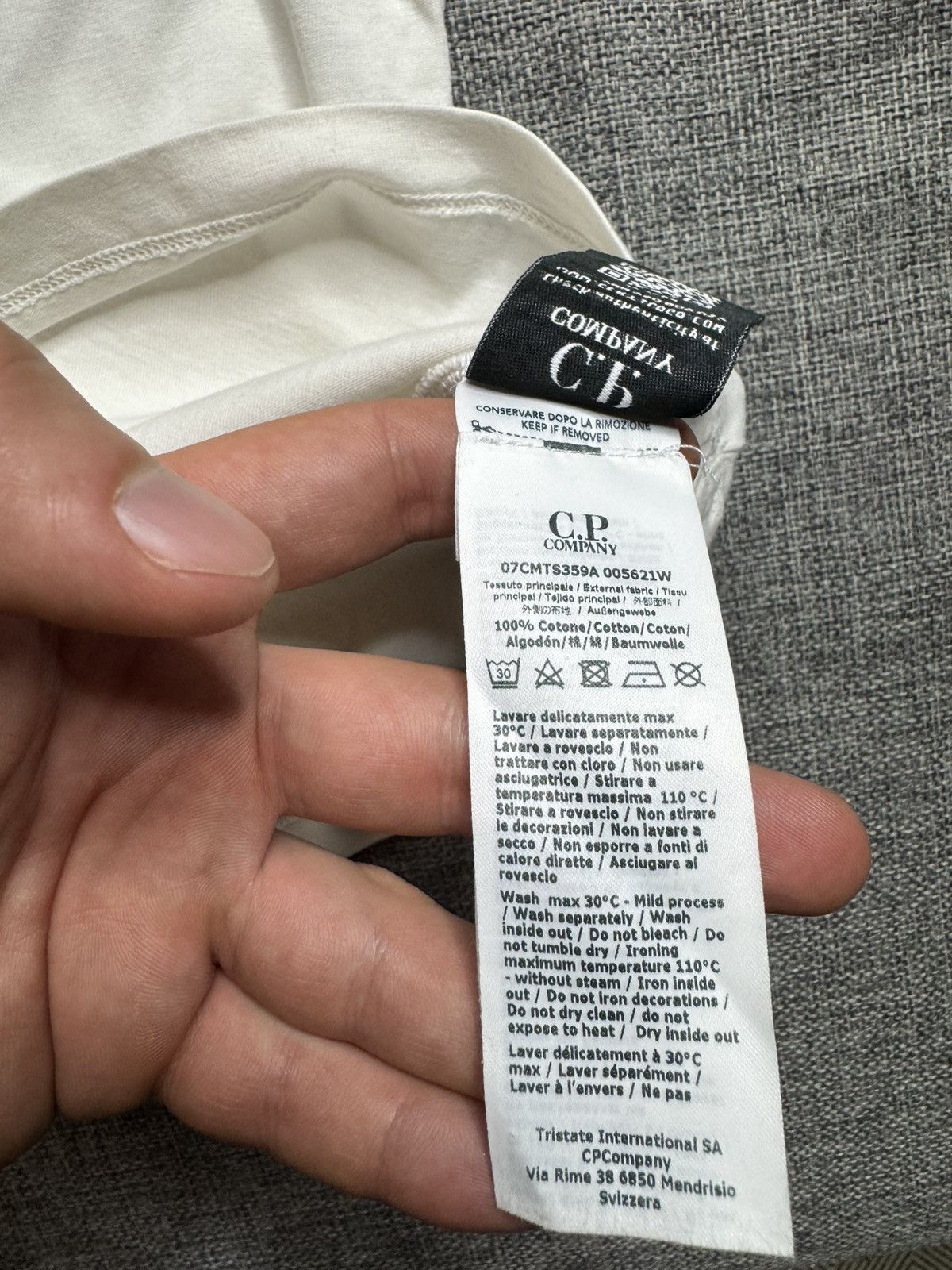 C.P. Company Vintage C.P. Company Big Logo white T-Shirt Size US L / EU 52-54 / 3 - 10 Thumbnail