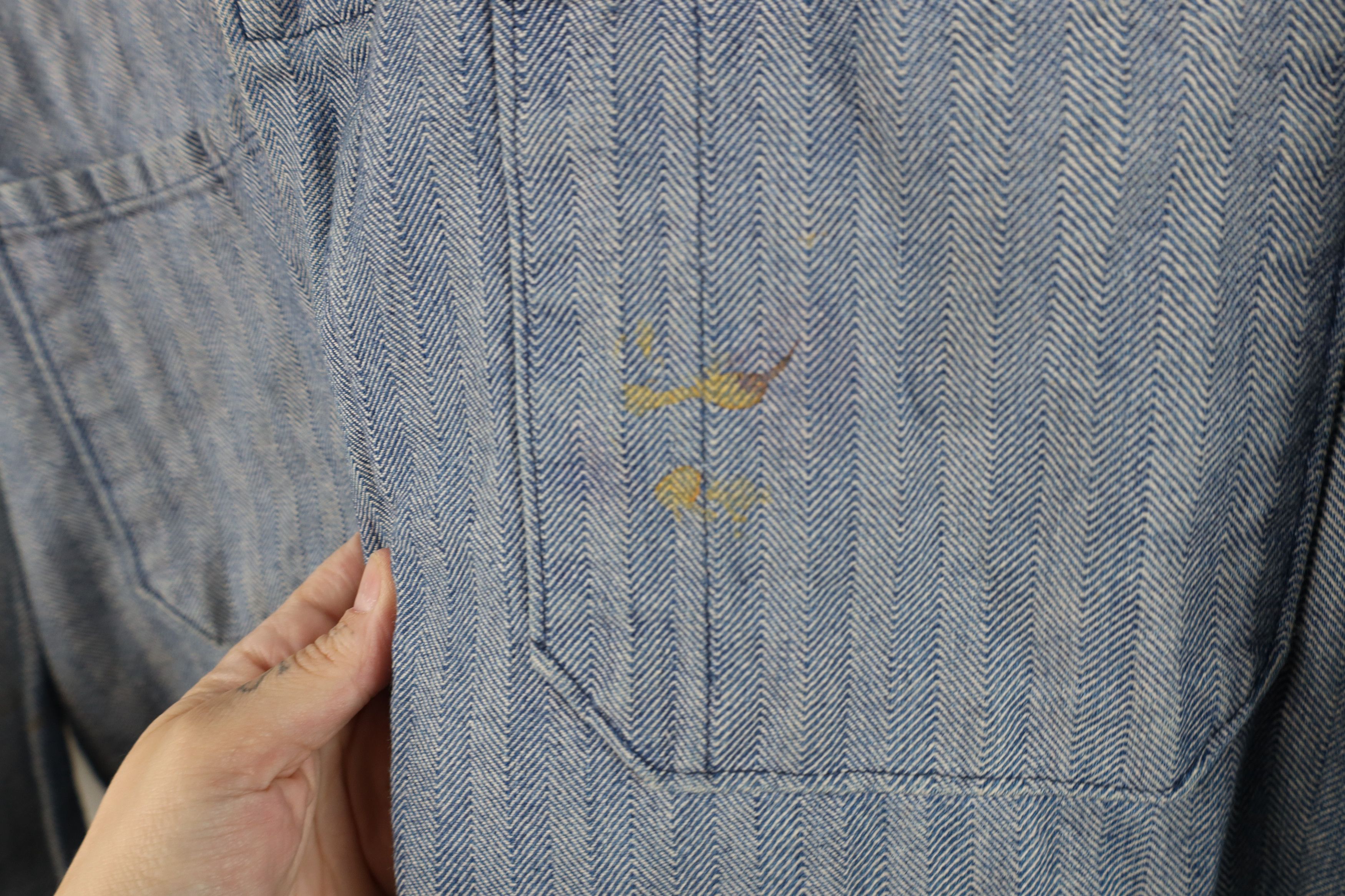 Walls Vintage 70s 80s Walls HBT Herringbone Twill Coveralls Bibs Size US 36 / EU 52 - 15 Thumbnail