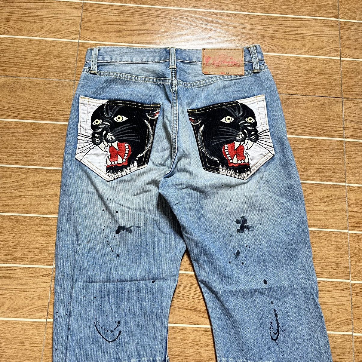 Ed Hardy Ed Hardy Denim Baggy Pants Size US 30 / EU 46 - 14 Thumbnail