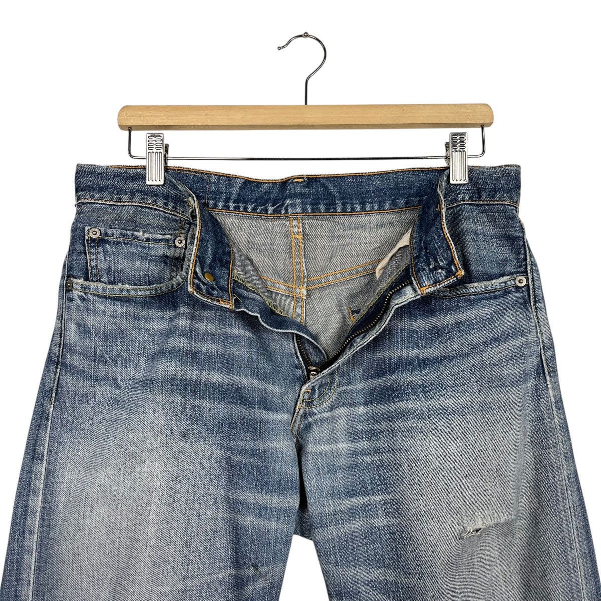 Levi's Vintage Y2k Levis Distressed Denim Jeans Size US 32 / EU 48 - 15 Thumbnail