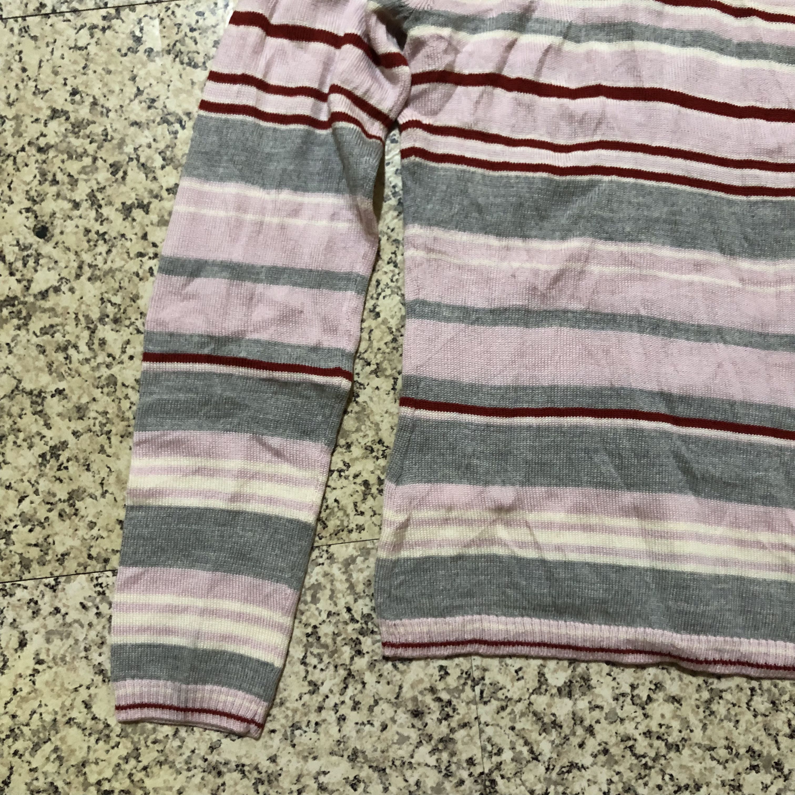 Courreges Vintage Courrèges Paris Striped Turtleneck Wool Knit Sweater Size S / US 4 / IT 40 - 14 Thumbnail