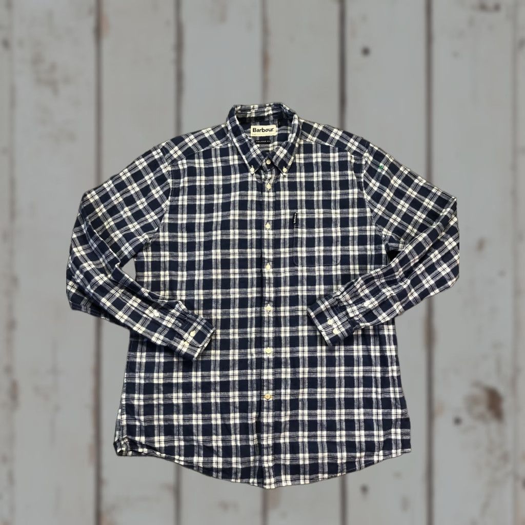 Barbour Barbour Shirt Mens Large Blue Plaid Tailored Fit Long Sleeve Button Down Casual Size US L / EU 52-54 / 3 - 1 Thumbnail