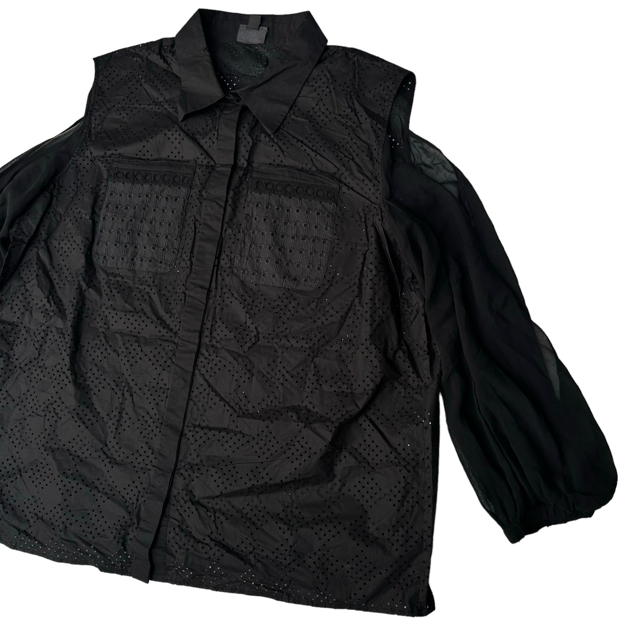 Just Cavalli Just Cavalli Mesh Shirt Size XL / US 12-14 / IT 48-50 - 3 Thumbnail