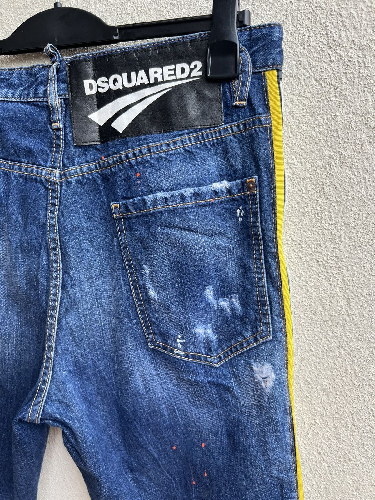 Dsquared2 Dsquared2 Made in Italy Hybrid Denim Side Tape Jeans Size US 32 / EU 48 - 21 Thumbnail
