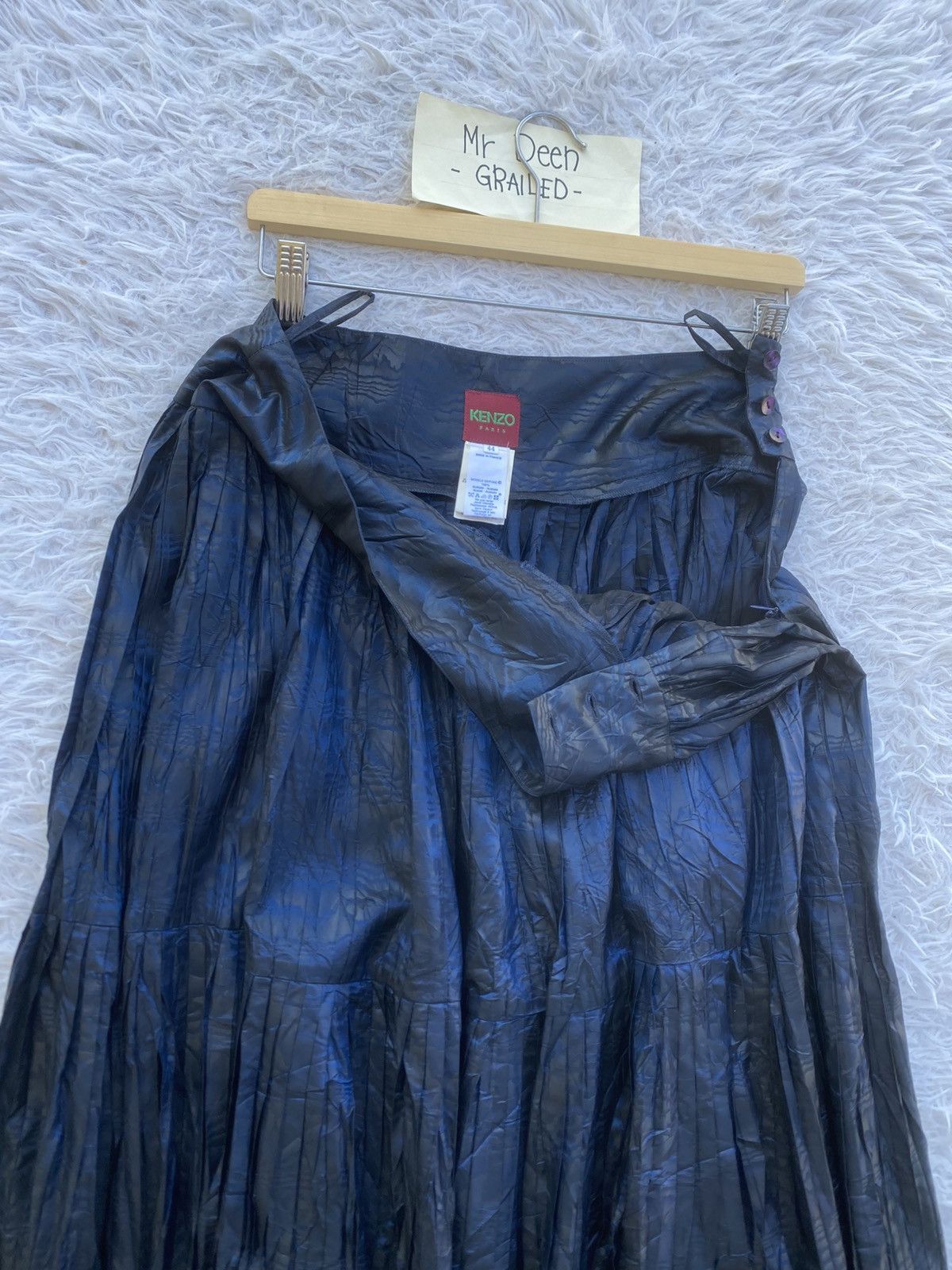 Kenzo Rare KENZO Pleated Midi Skirt Size 29" - 12 Thumbnail