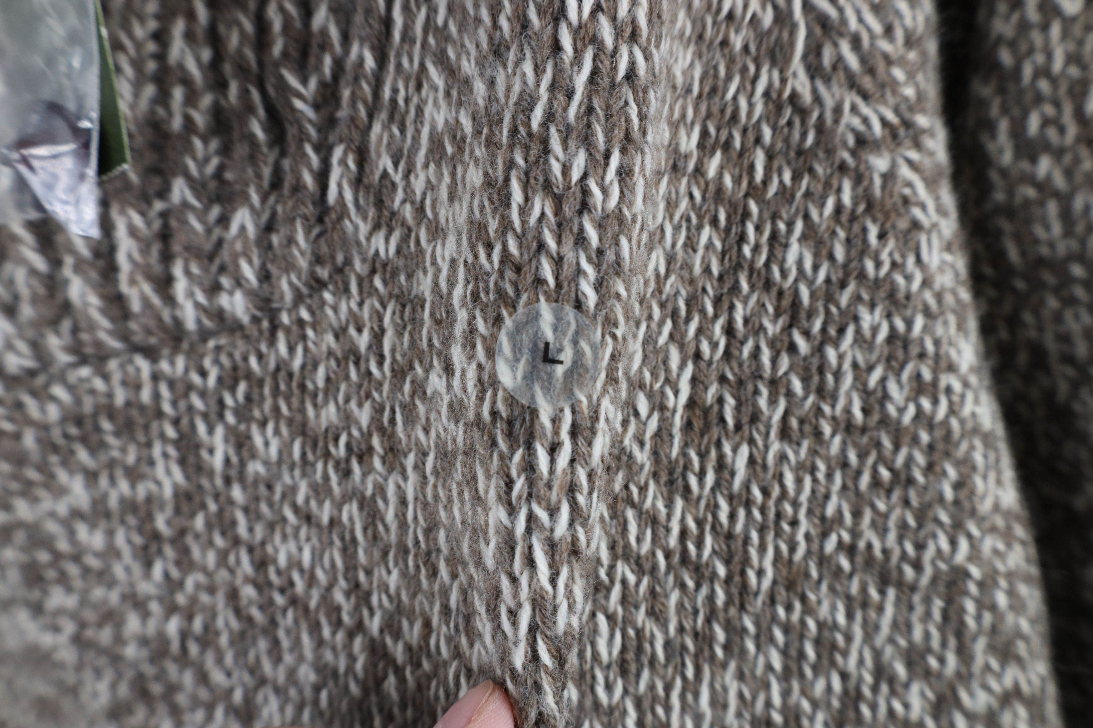 Eddie Bauer × Vintage Deadstock Vintage Eddie Bauer Wool Blend Knit Shawl Sweater Size US L / EU 52-54 / 3 - 4 Thumbnail