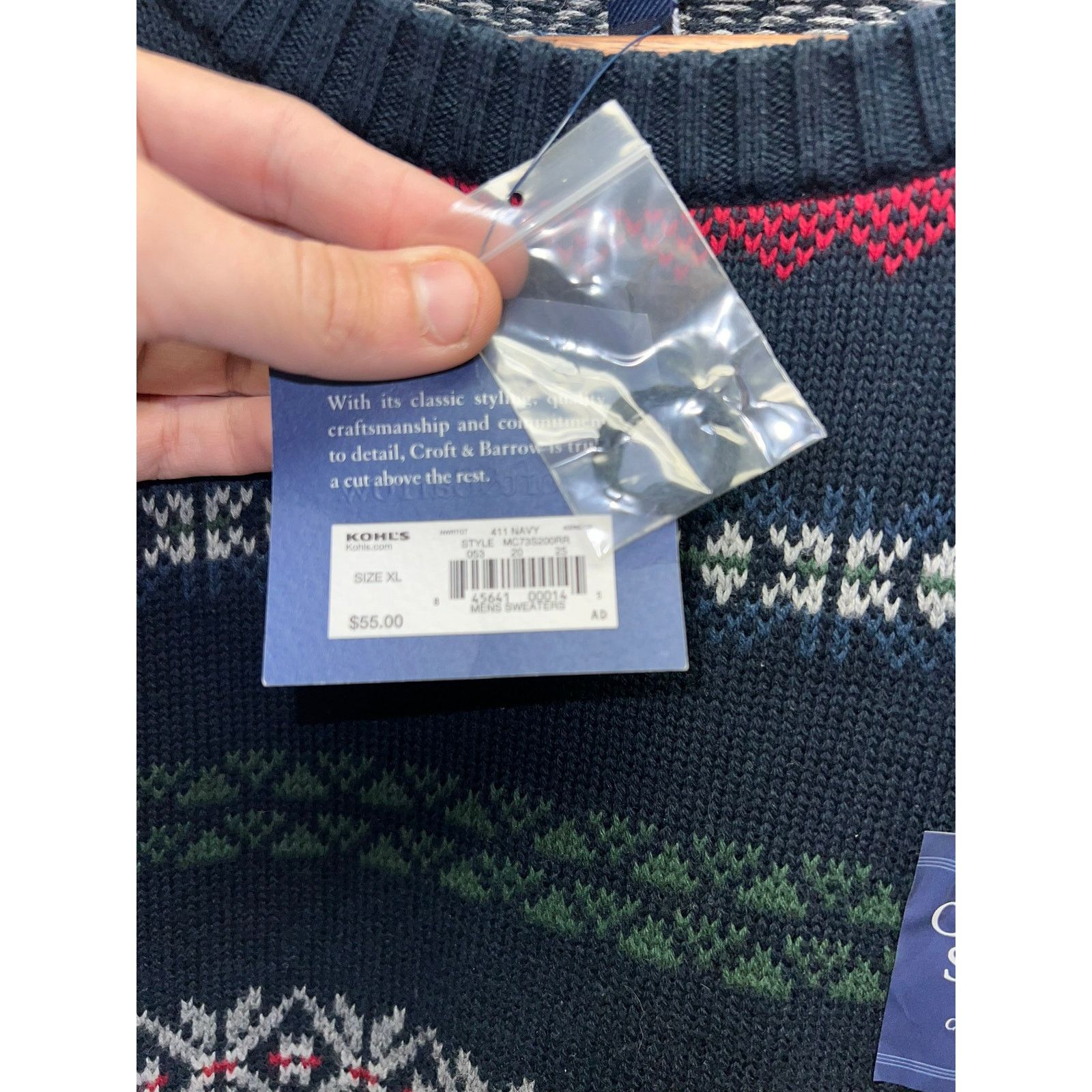 Croft & Barrow Croft & Barrow Crewneck Sweater Christmas Design NWT XL Size US XL / EU 56 / 4 - 5 Thumbnail