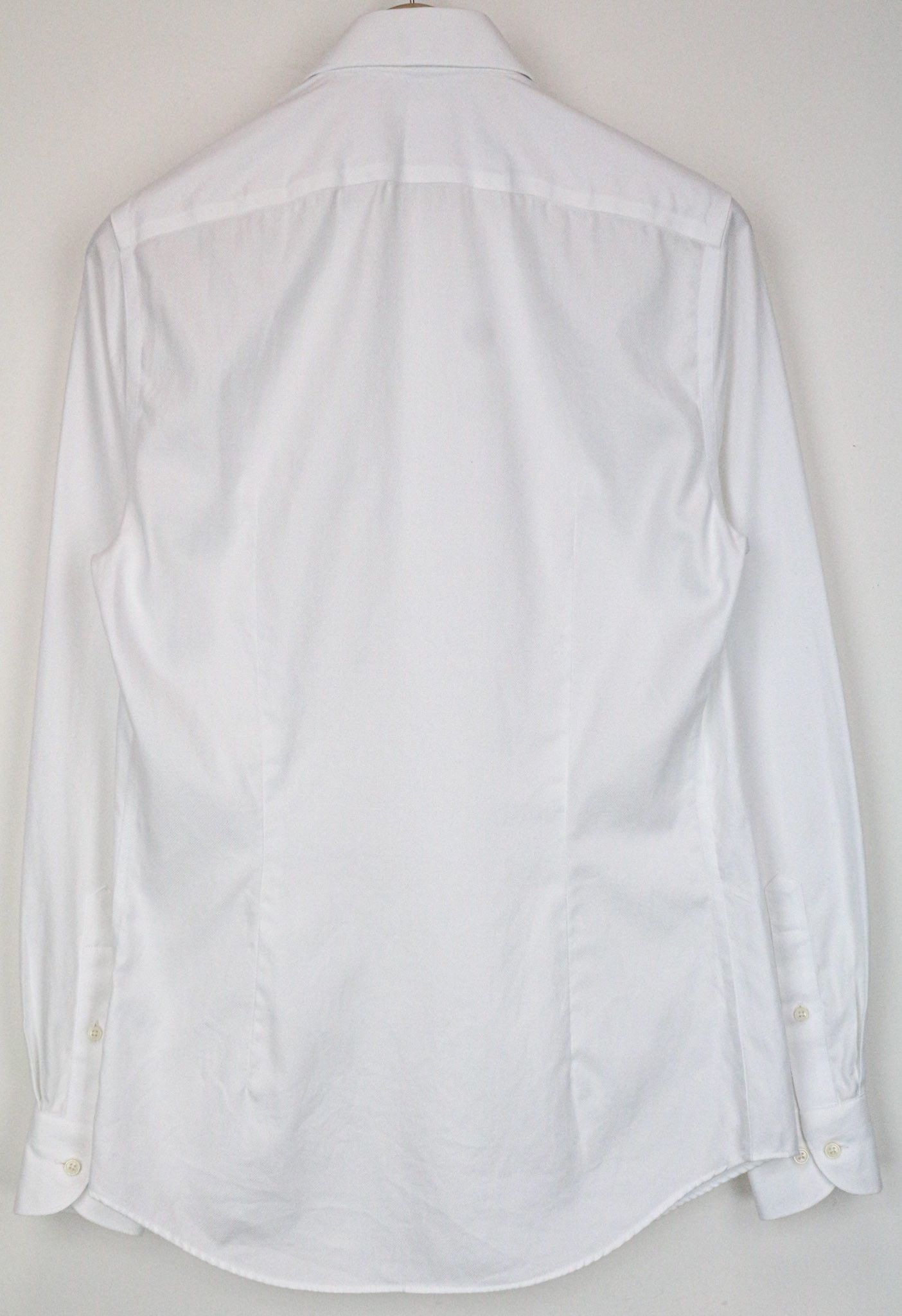Suitsupply TRAVELLER 37/14 1/2 Extra Slim White Cotton Shirt 79270 Size 36R - 2 Thumbnail