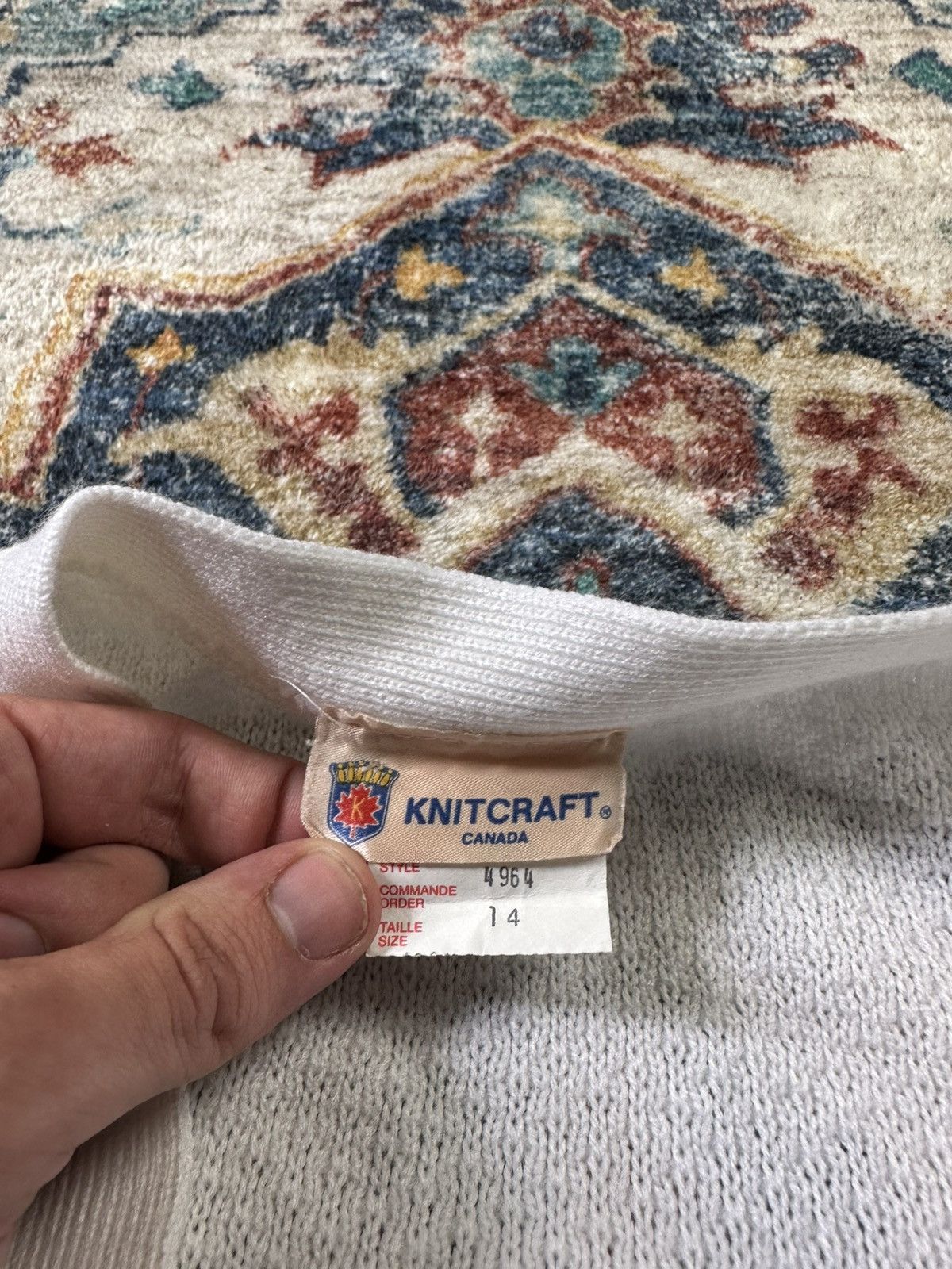 Vintage Vintage 1980s Knitcraft Textured Cardigan Sweater Small Size S / US 4 / IT 40 - 3 Thumbnail