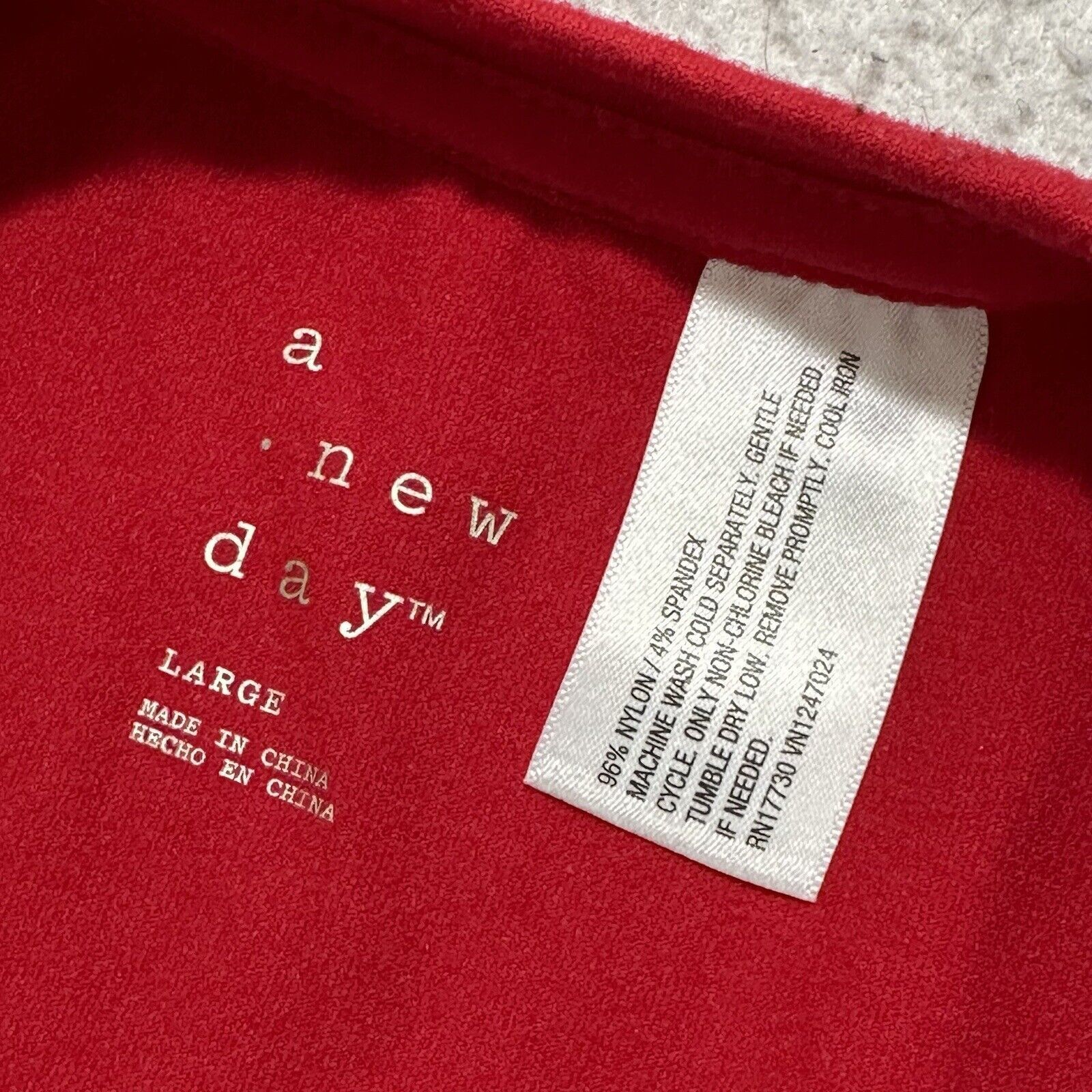 Other A New Day Large Red Lightweight Short Sleeve TShirt Baby Tee Size L / US 10 / IT 46 - 3 Thumbnail