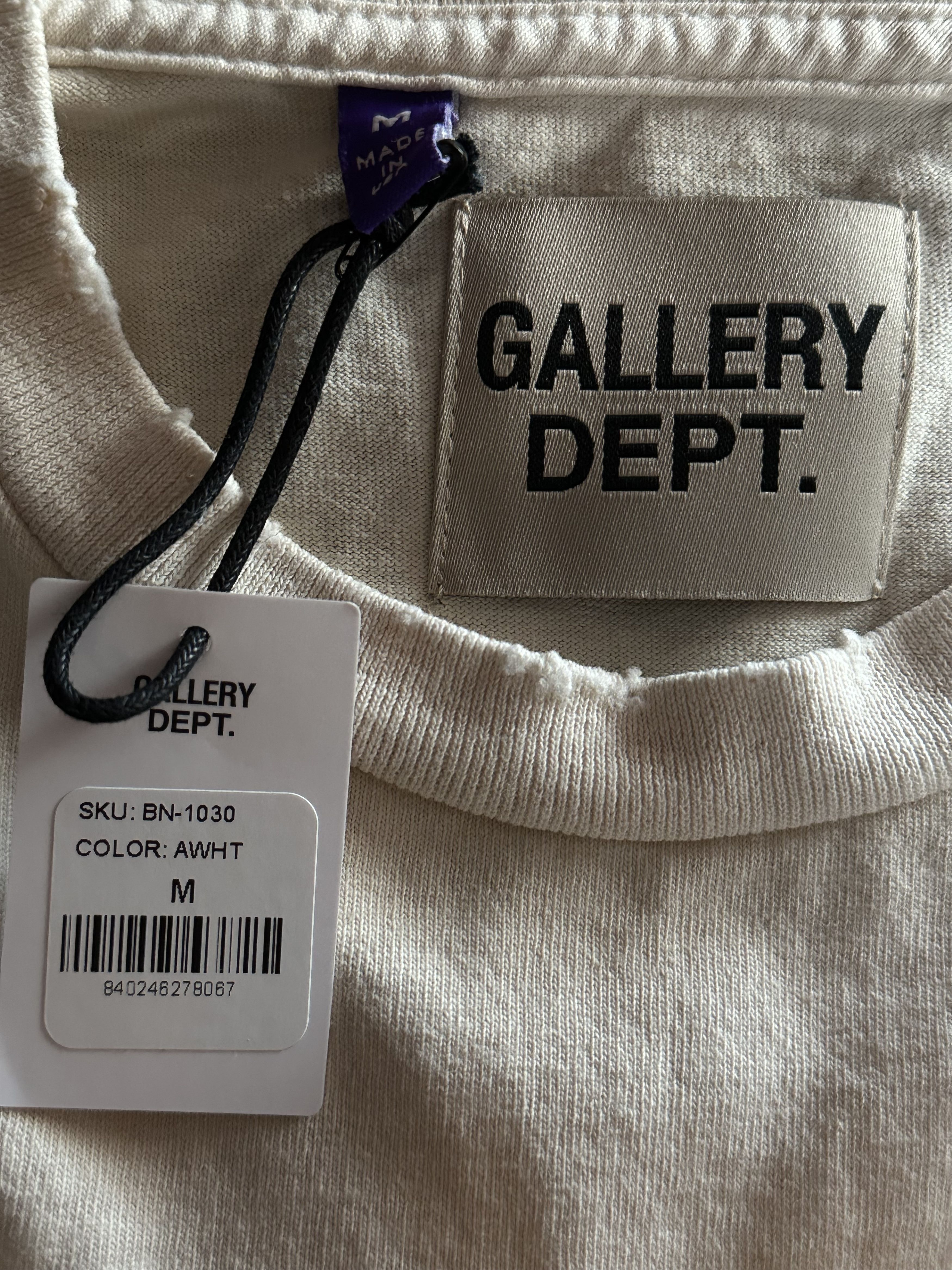 Gallery Dept. Antique White & Black Breaking News Logo T-Shirt Size US XS / EU 42 / 0 - 3 Thumbnail