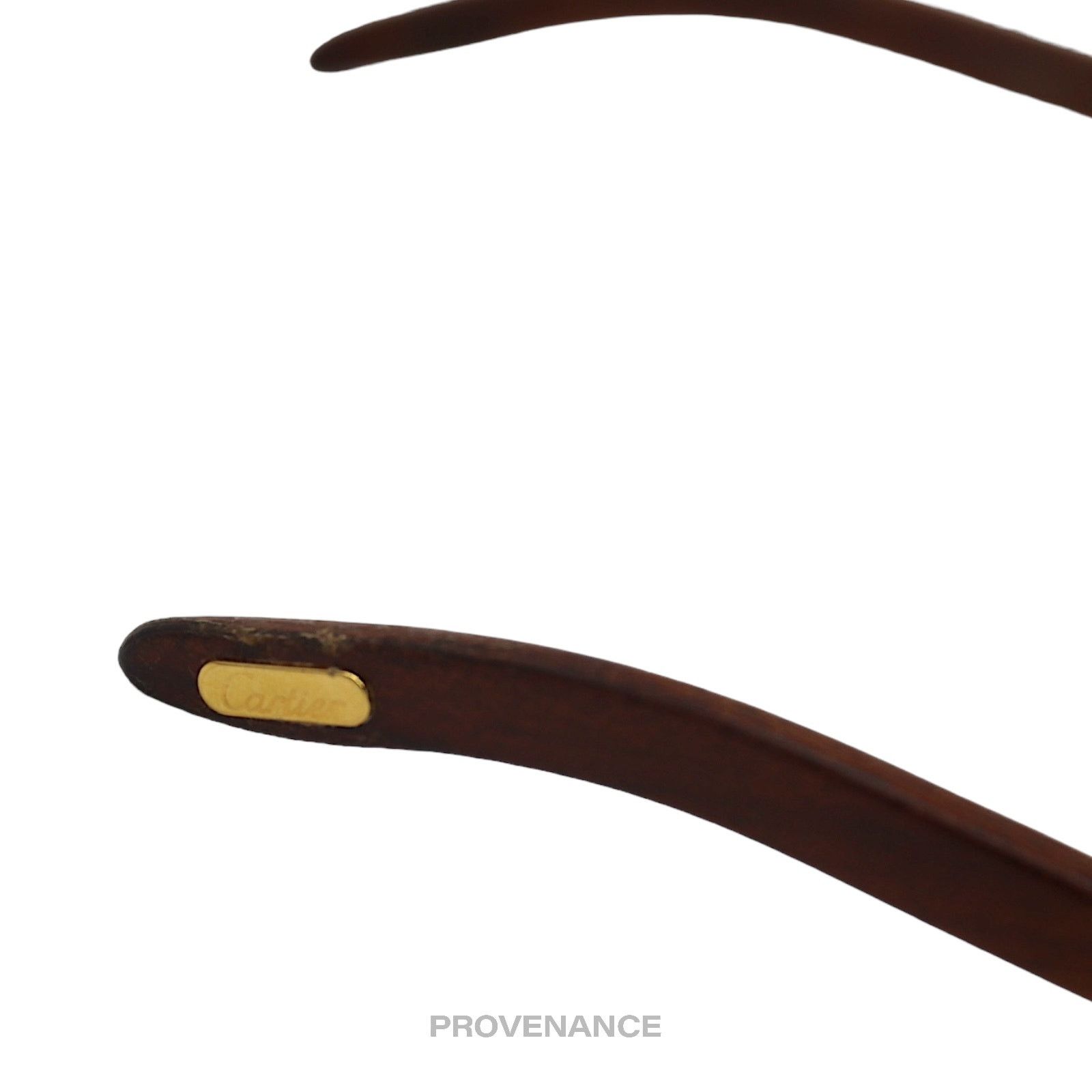 Cartier 🔴 Cartier Giverny Sunglasses - Bubinga Gold Trinity Brown Size ONE SIZE - 15 Thumbnail