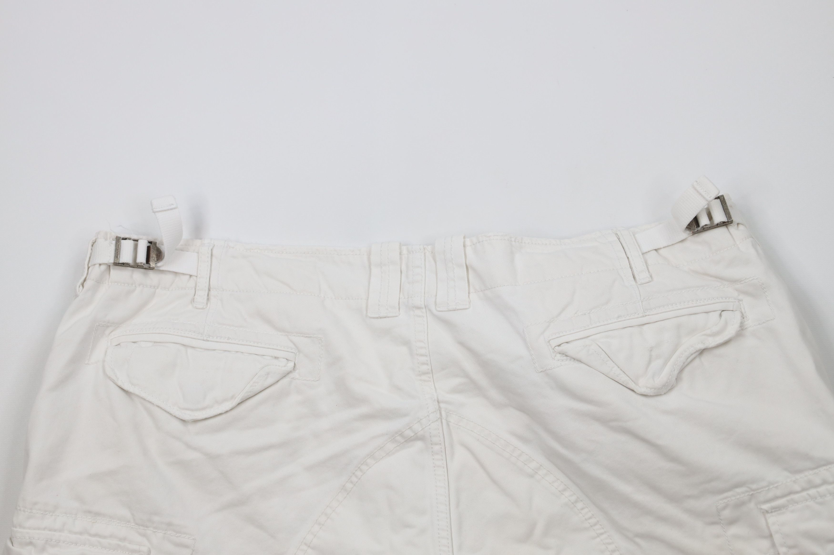 Ralph Lauren × Vintage Vintage 90s Ralph Lauren Heavy Military Cargo Shorts White Size US 40 / EU 56 - 13 Thumbnail