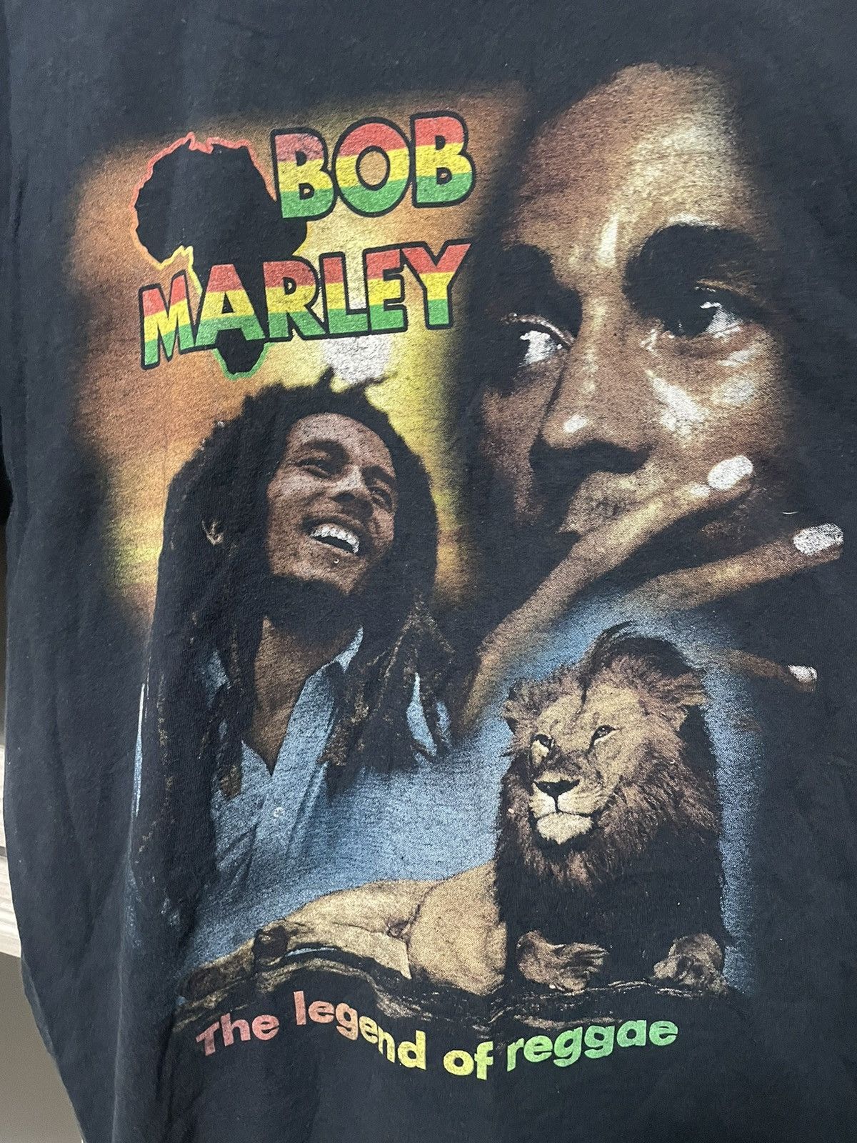 Band Tees Vintage 90s Bob Marley The Legend of Reggae Rare Tee Size US XL / EU 56 / 4 - 4 Thumbnail