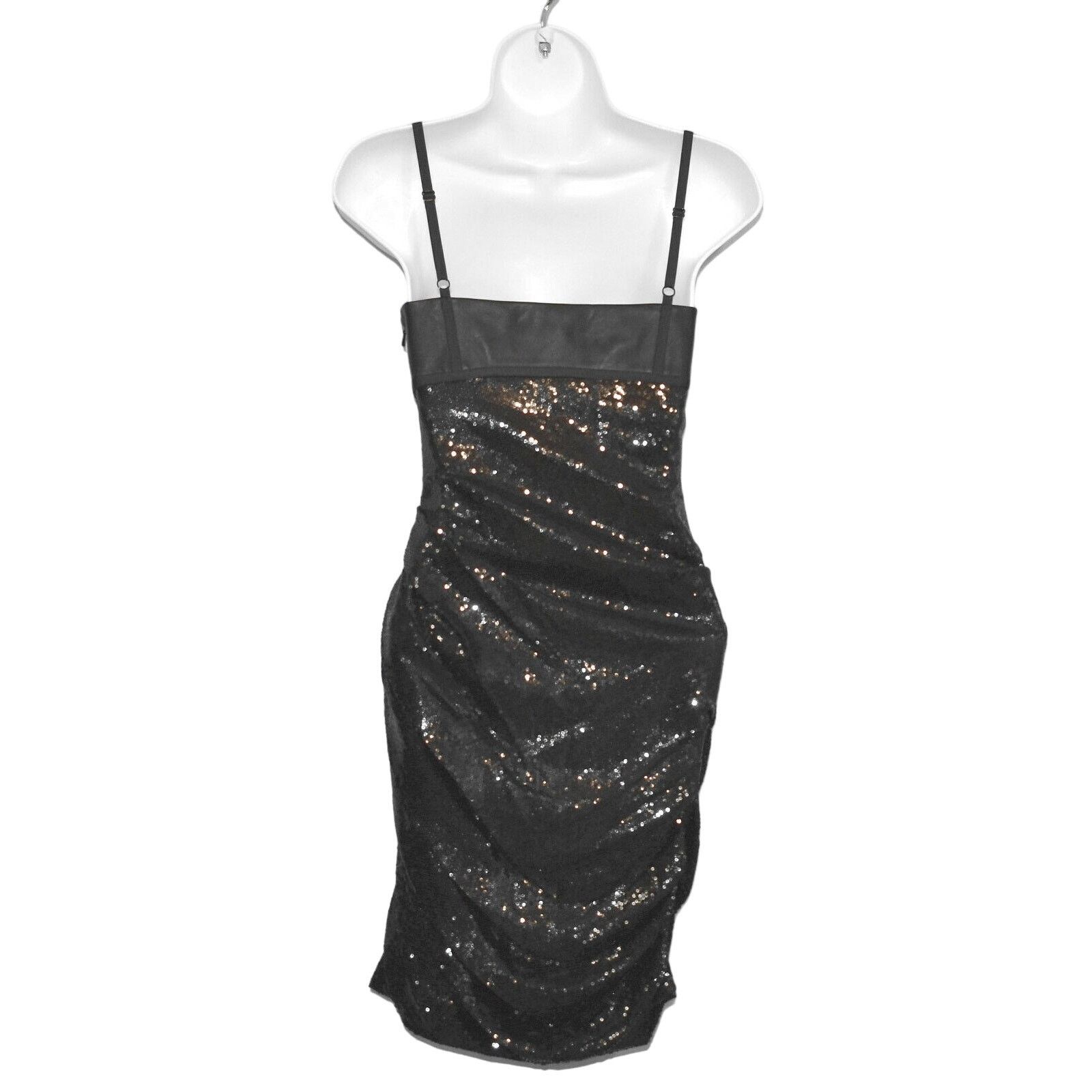 Alexander Wang D5 NWT ALEXANDER WANG Sequin Leather Goddess Dress 2 $780 Size XS / US 0-2 / IT 36-38 - 6 Thumbnail