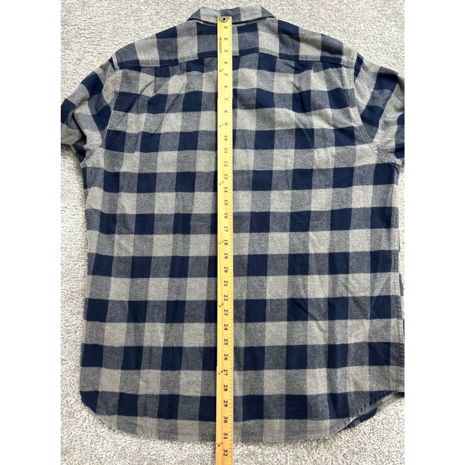 J.Crew J. Crew Classic Midweight Flannel Work Shirt Mens Large Blue Cotton Utility Size US L / EU 52-54 / 3 - 6 Thumbnail