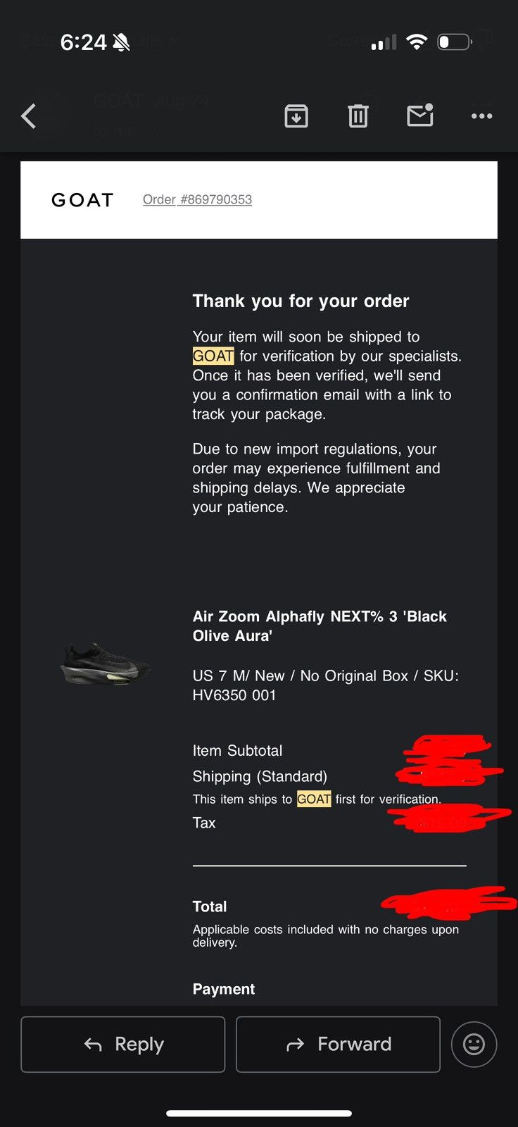 Nike Nike Alpha Fly Olive Aura Size US 7 / EU 40 - 2 Thumbnail