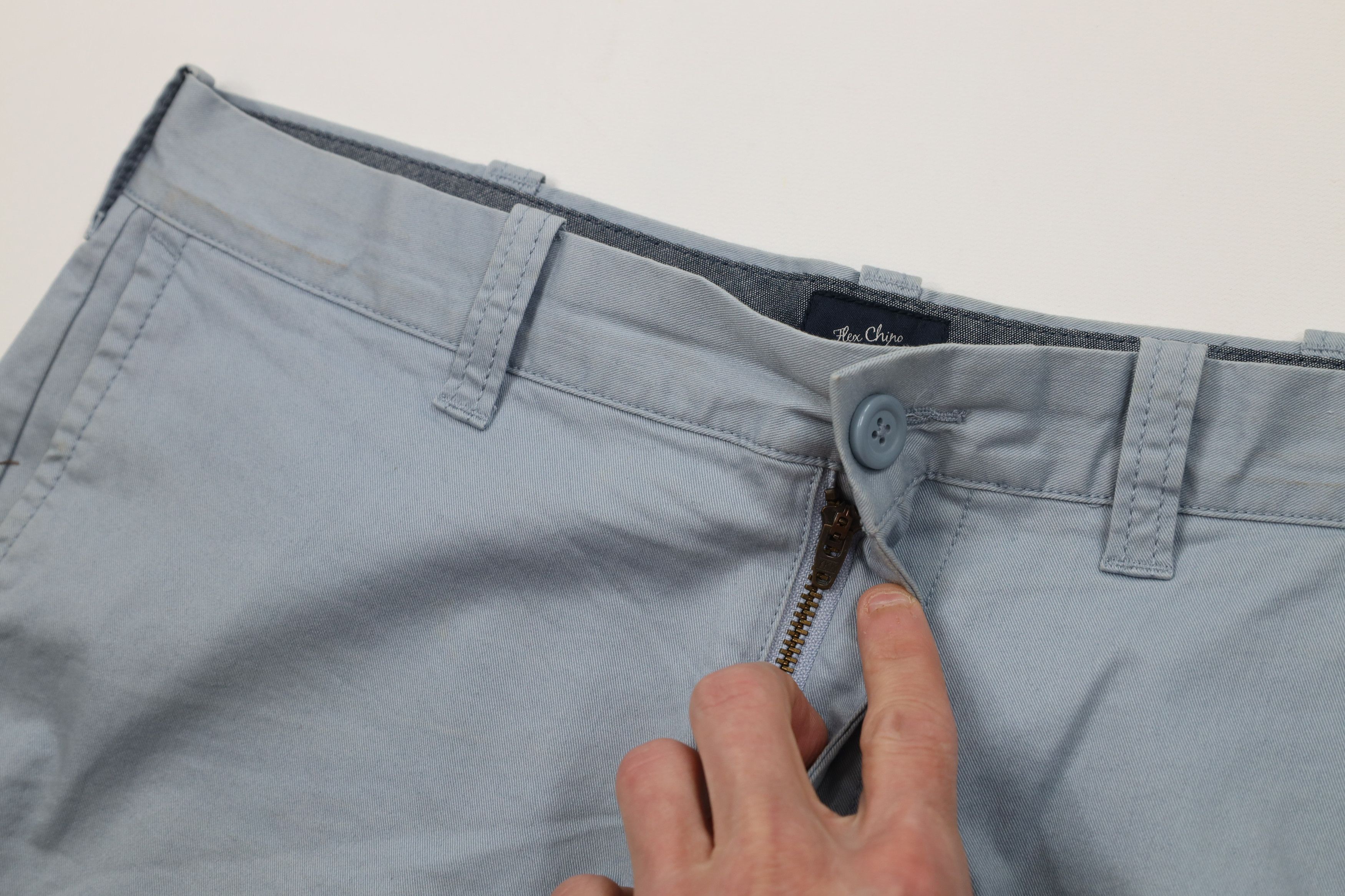 J.Crew J Crew Flex Above Knee Golf Golfing Chino Shorts Light Blue Size US 32 / EU 48 - 8 Thumbnail
