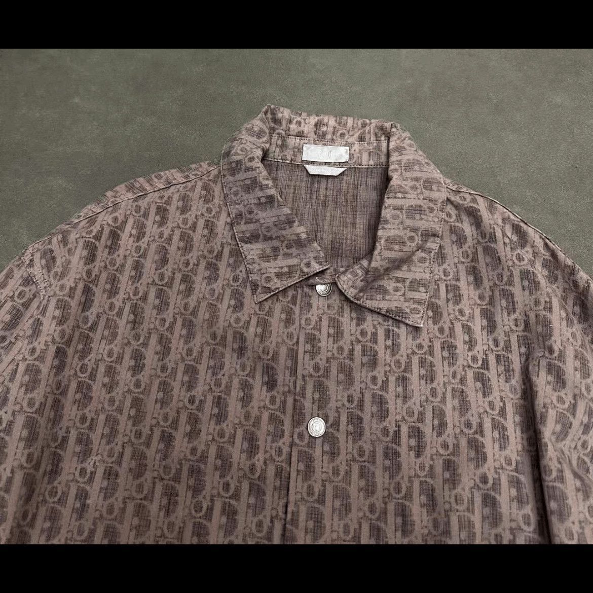 Dior Sz 54 Dior Logo Monogram Shirt Jacket-2507 Size US L / EU 52-54 / 3 - 3 Thumbnail