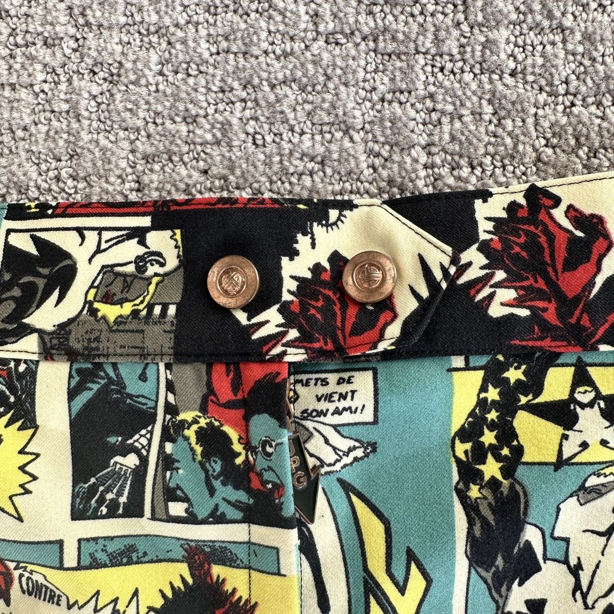 Jean Paul Gaultier × Vintage Jean Paul Gaultier Comic Print Skirt 1995/1996 Size 31" - 3 Thumbnail