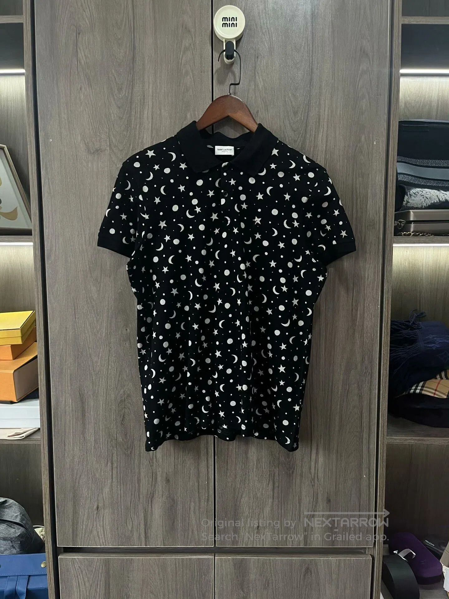 Saint Laurent Paris Saint Laurent SLP Printed Polo T-Shirt. Size US L / EU 52-54 / 3 - 1 Thumbnail