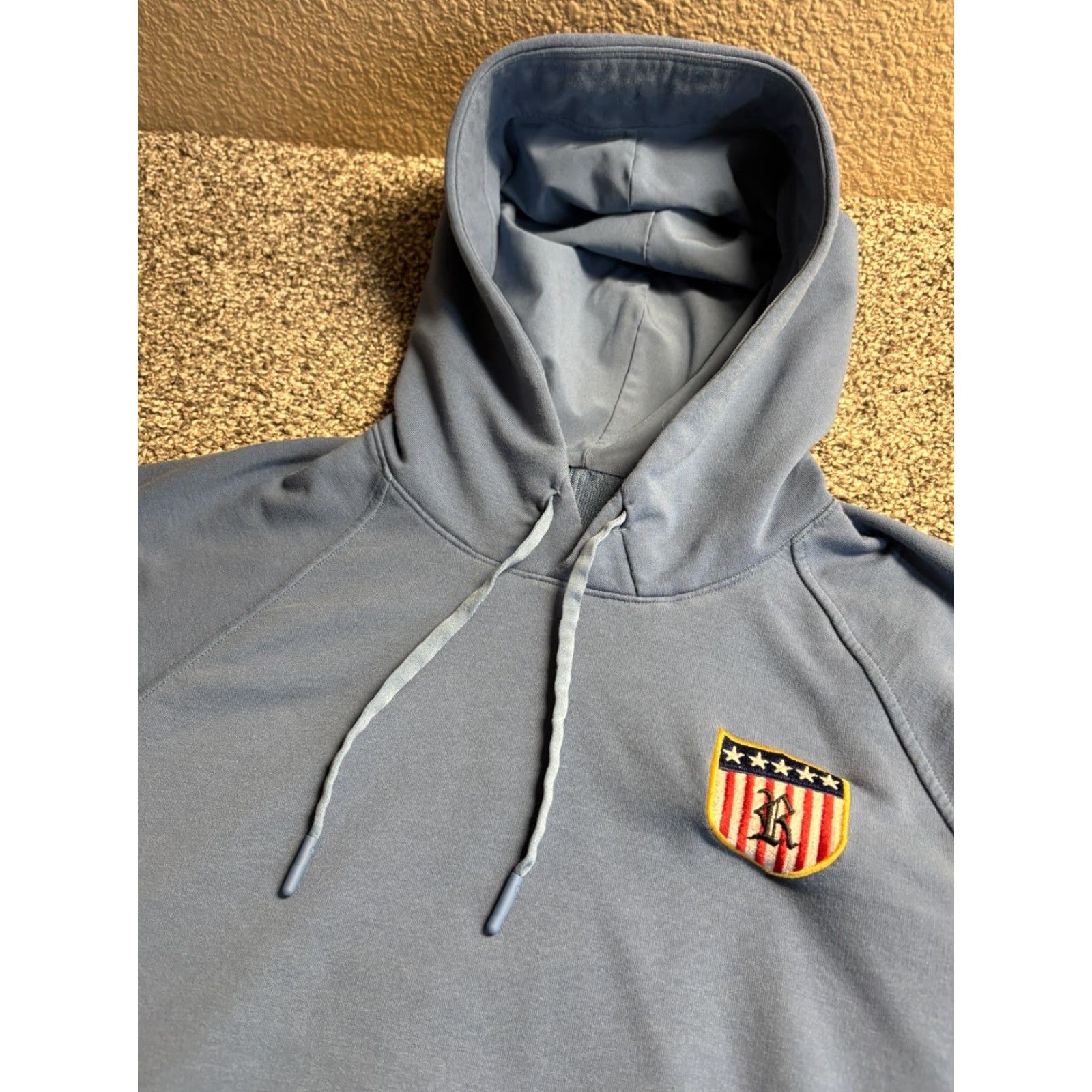 Lululemon Lululemon City Sweat Hoodie Mens Medium Sweatshirt LM3AUPS American Patch Hoodie pullover City pattern solid black? blue? (Original color: Blue) Size US M / EU 48-50 / 2 - 2 Thumbnail