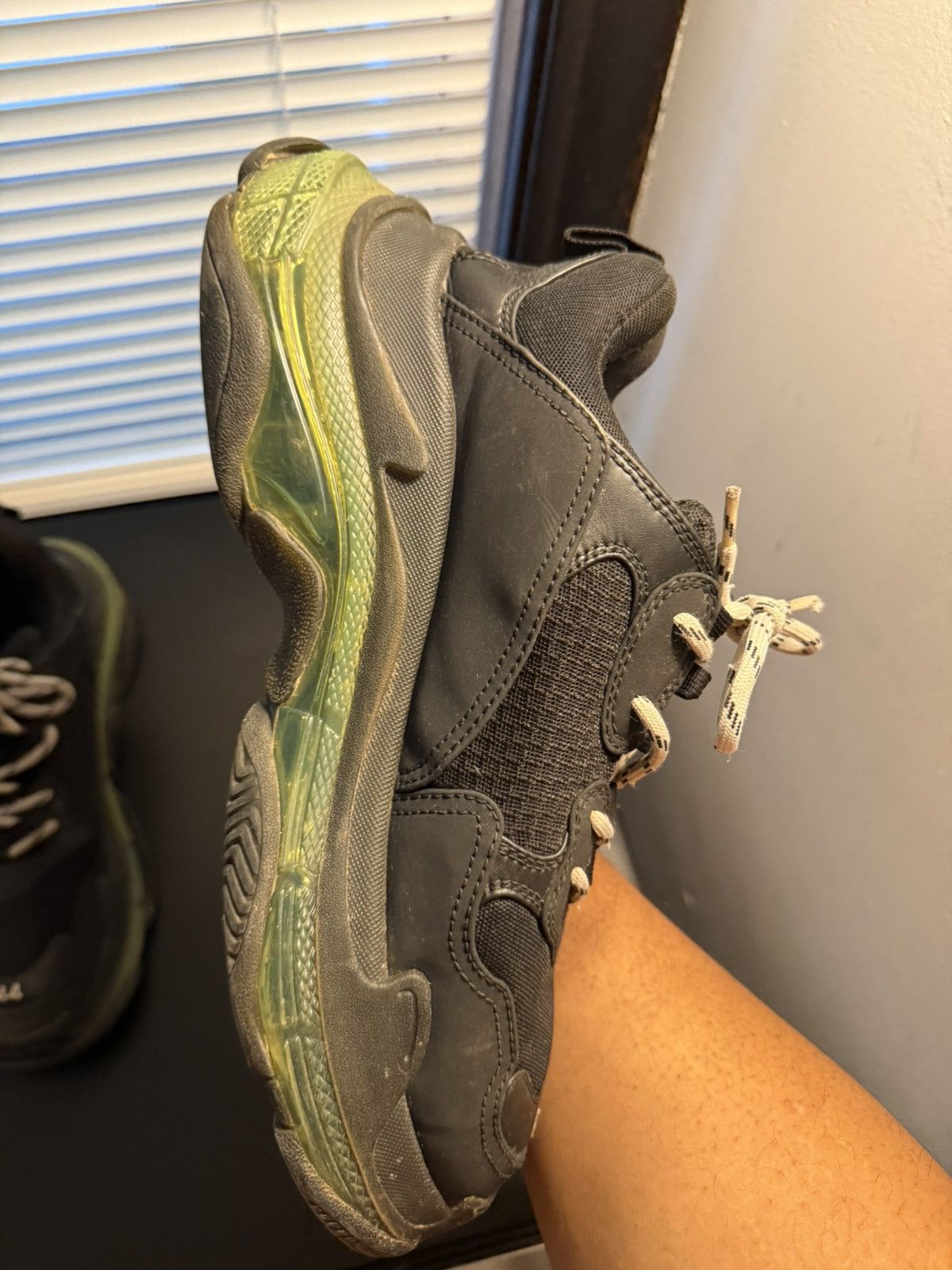 Balenciaga Balenciaga Triple S Black Green Sole Size 11 US / 44 EU Size US 11 / EU 44 - 7 Thumbnail