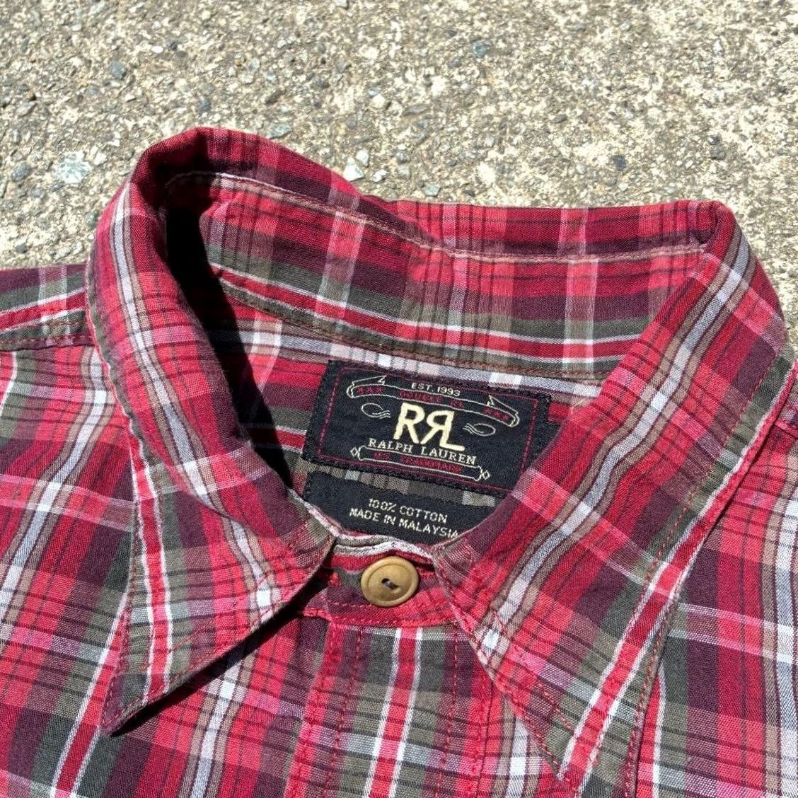 Ralph Lauren RRL Ralph Lauren Red Check Shirt Mens M Casual Used Size US M / EU 48-50 / 2 - 4 Thumbnail