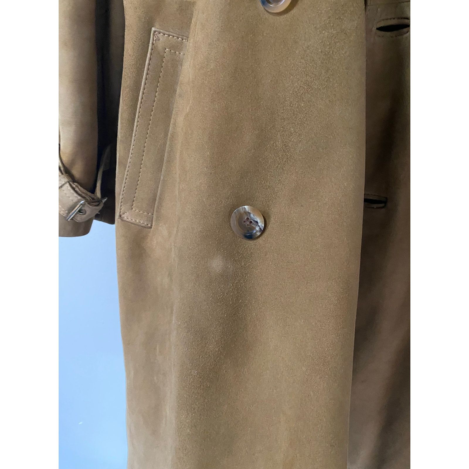 Vintage Vintage Ericson of Sweden Men’s Suede Leather Trench Coat 38 Size US XL / EU 56 / 4 - 10 Thumbnail