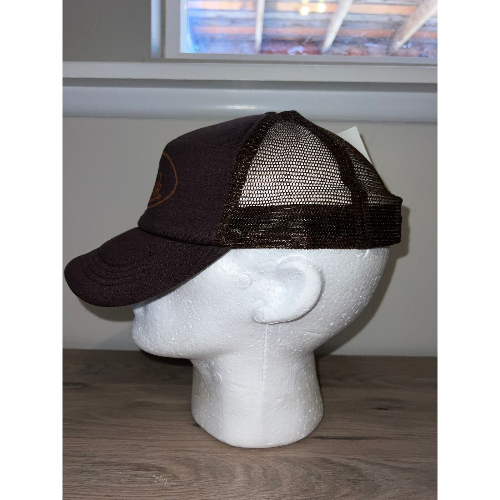 Vintage Y2K Von Drunk Brown Trucker Hat Designer Spoof 2000s OS Size ONE SIZE - 3 Thumbnail