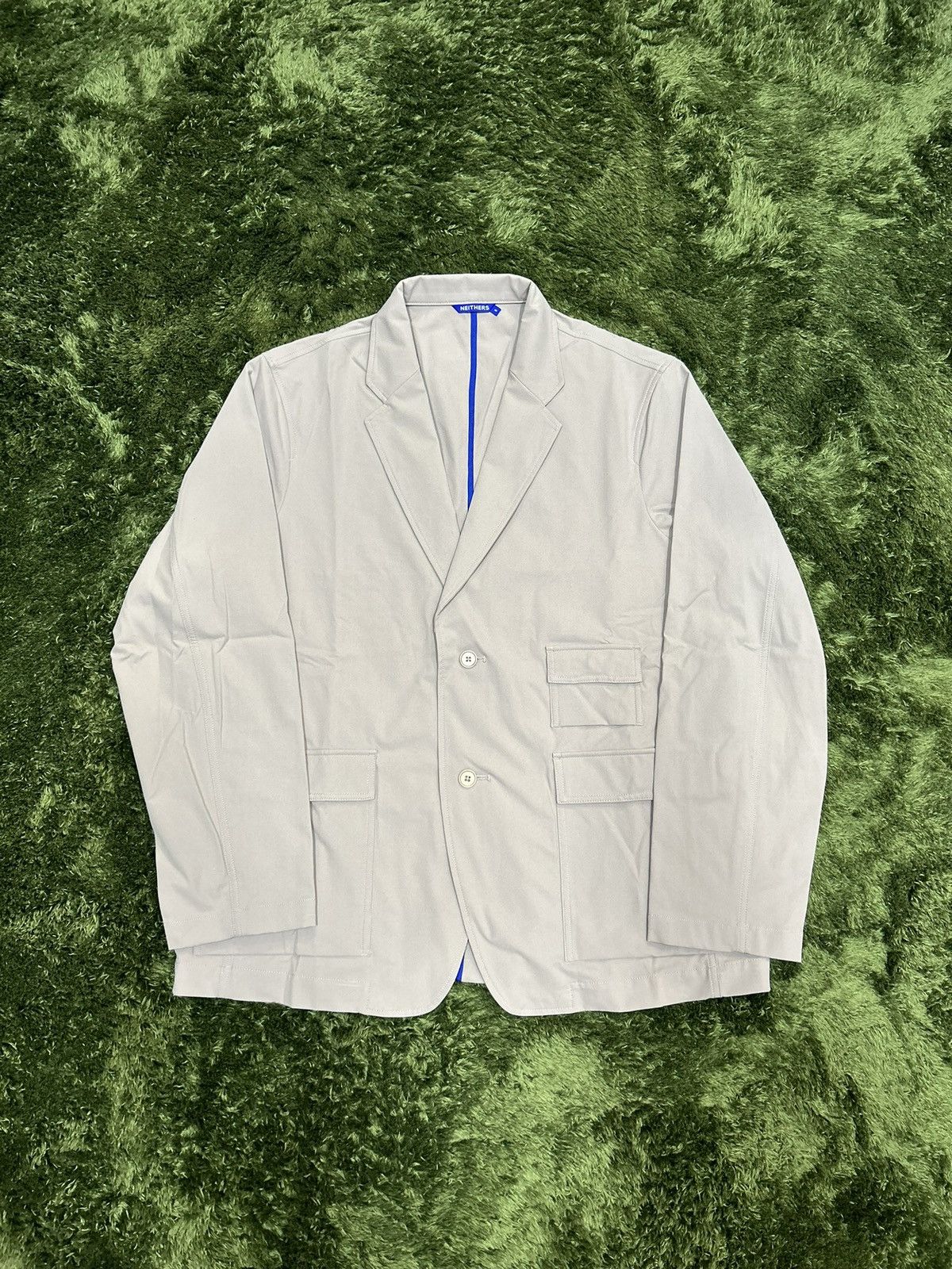 Designer × Japanese Brand [5] neithers (korean brand) stretch utility pocket blazer Size US XL / EU 56 / 4 - 1 Thumbnail
