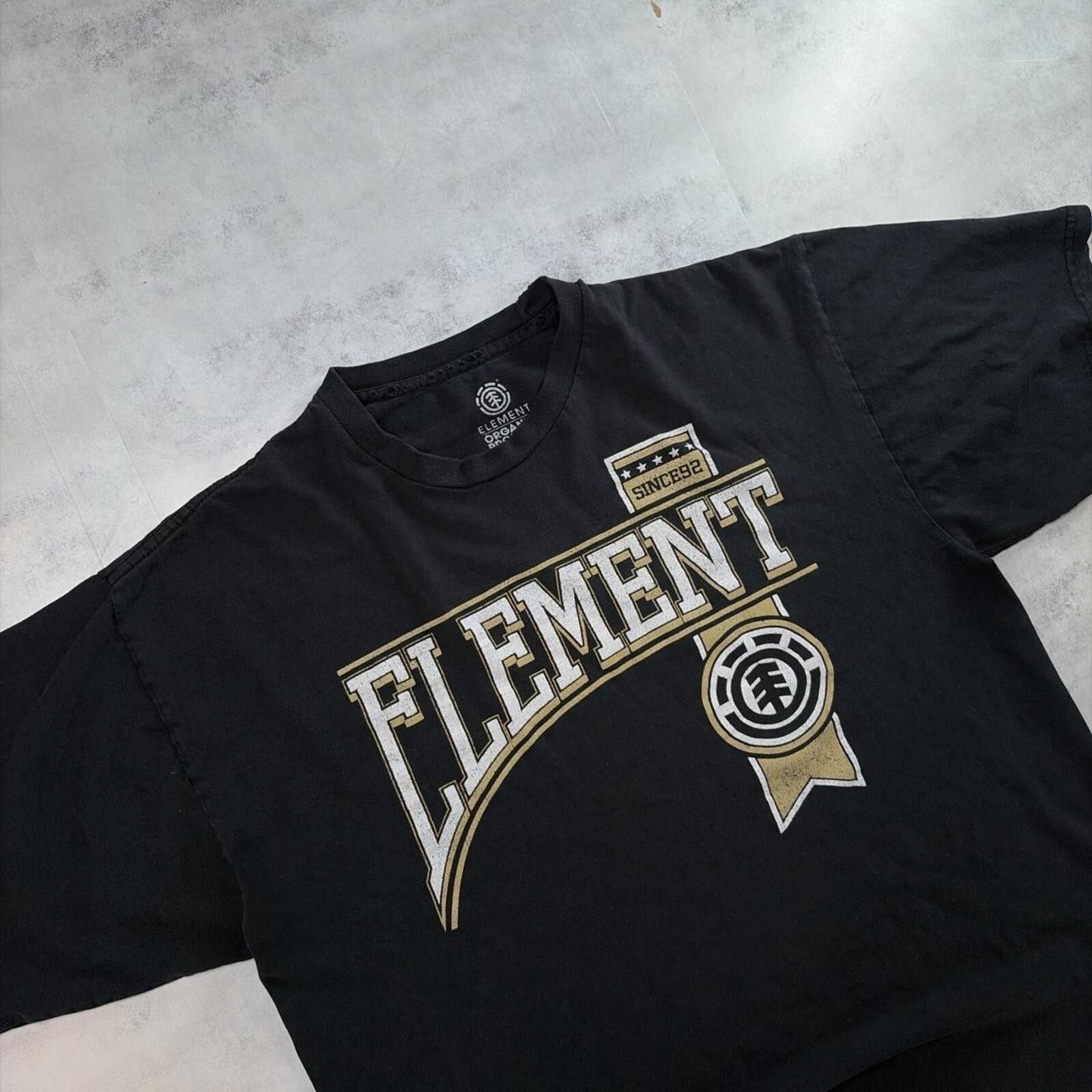 Element Y2K Black Element Grunge Distressed Skater T-Shirt Size US L / EU 52-54 / 3 - 5 Thumbnail