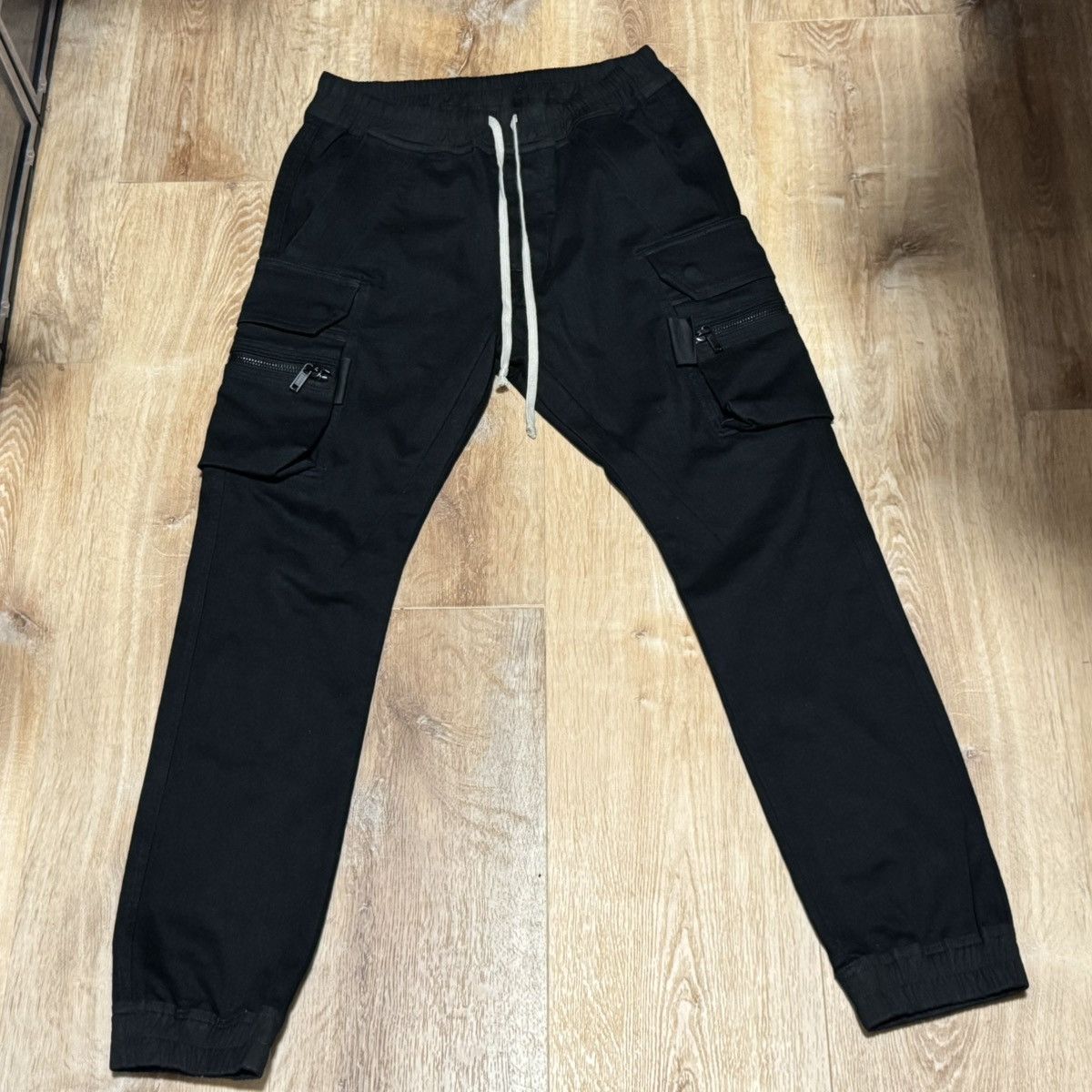 Rick Owens Mastodon stretch denim Cargo Joggers