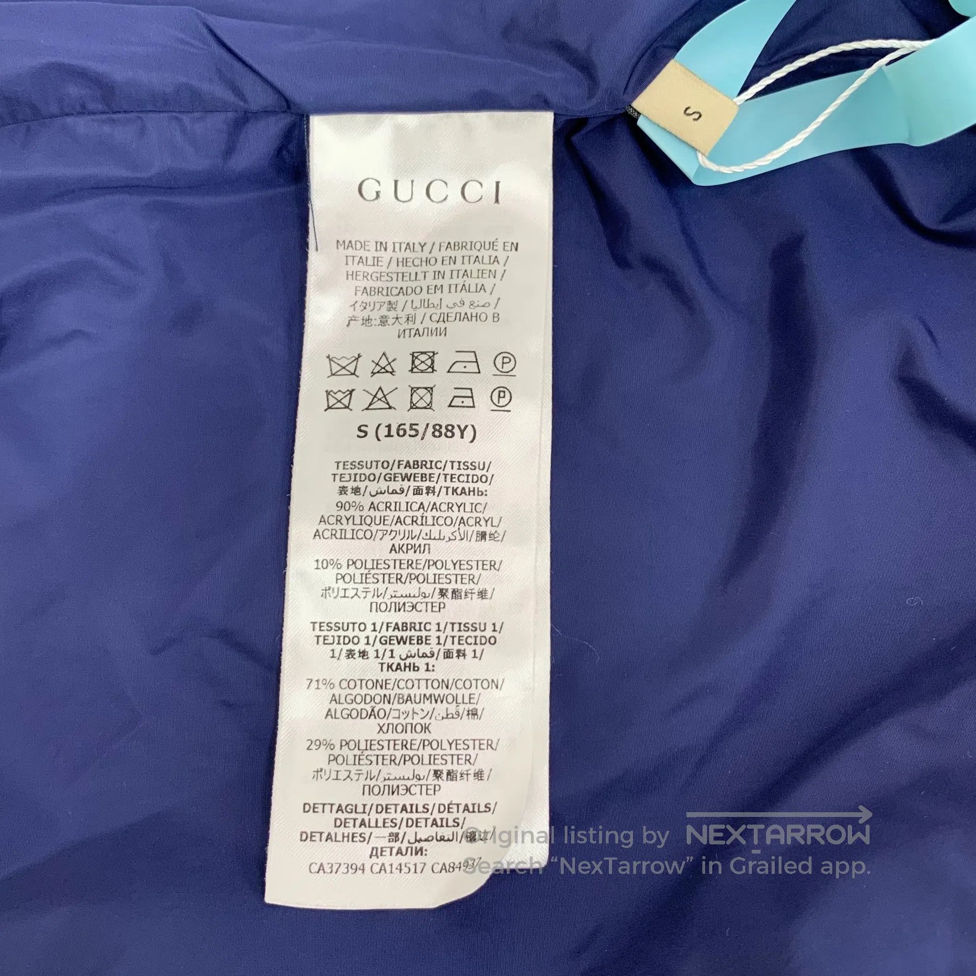 Gucci Guicci Beige Logo Jacquard Hooded Zip Long-Sleeve Lamb绒 Ja Size US S / EU 44-46 / 1 - 6 Thumbnail
