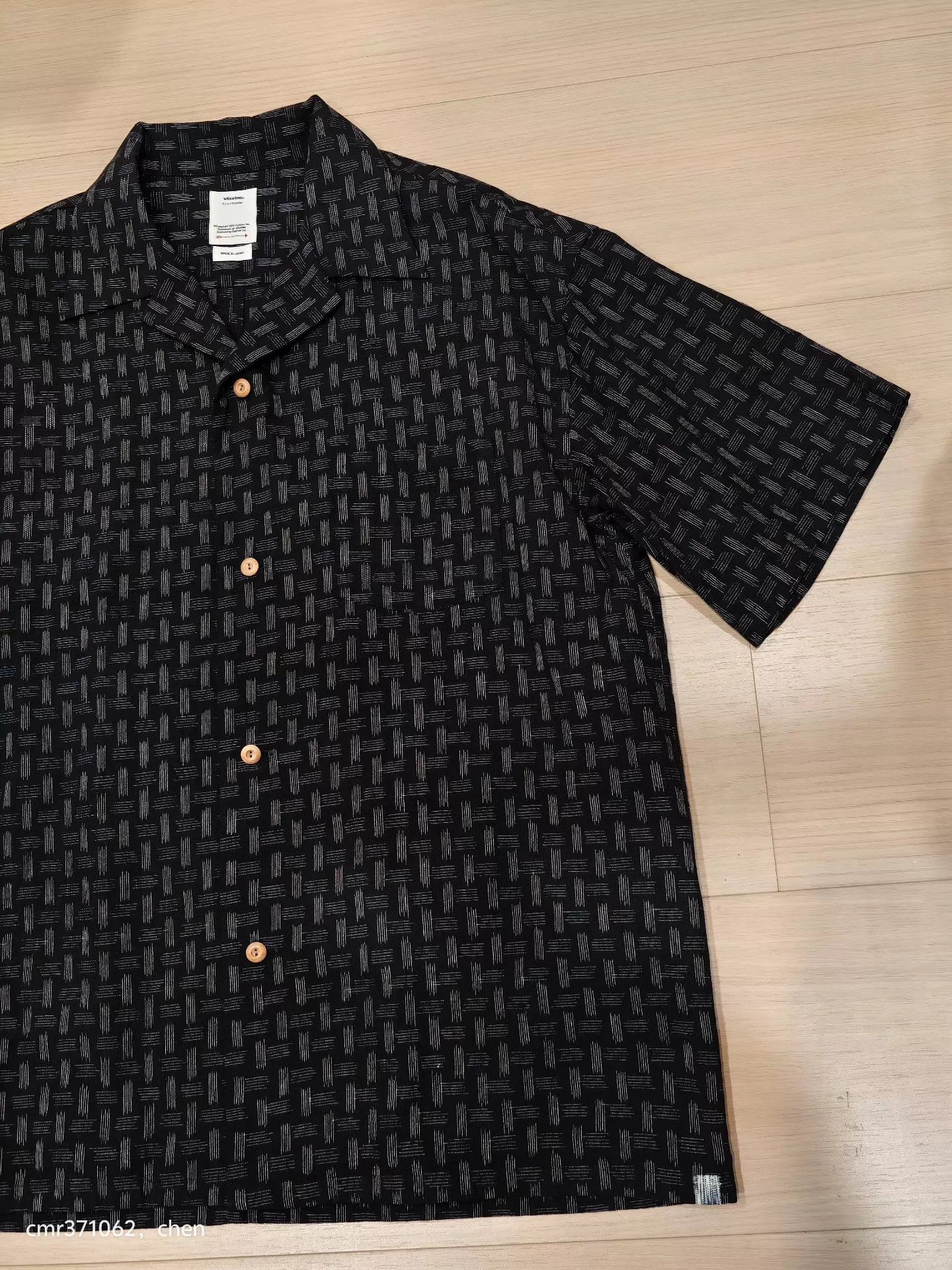 Visvim VISVIM 23SS WALLIS SHIRT S/S KASURI Black 3 (Worn 2x) Size US L / EU 52-54 / 3 - 3 Thumbnail