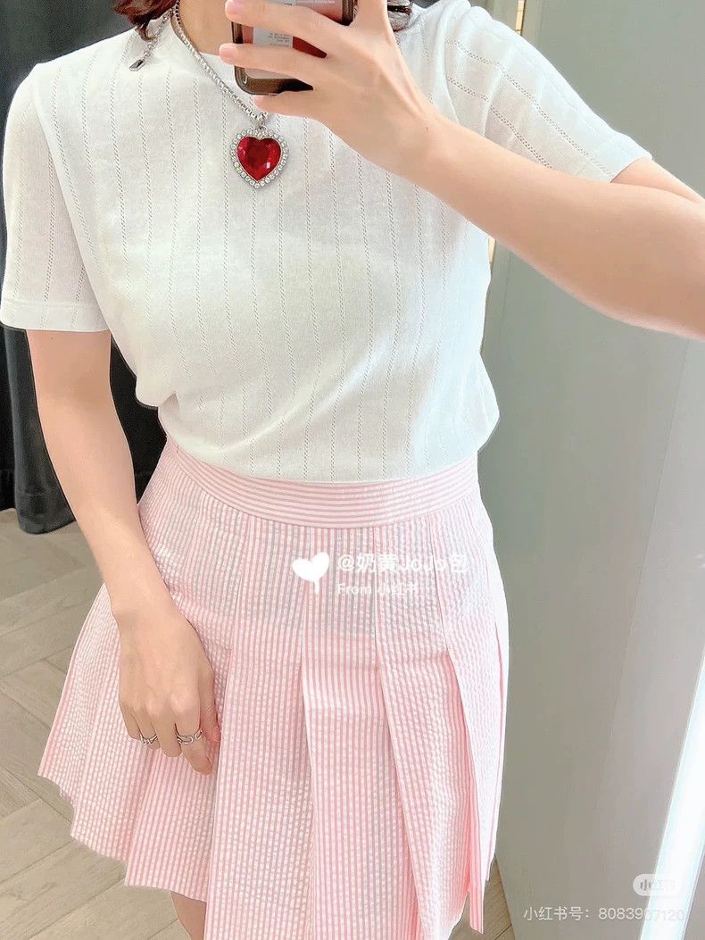 Thom Browne Thom Browne Pink pleated skirt Size 24" / US 00 / IT 34 - 7 Thumbnail